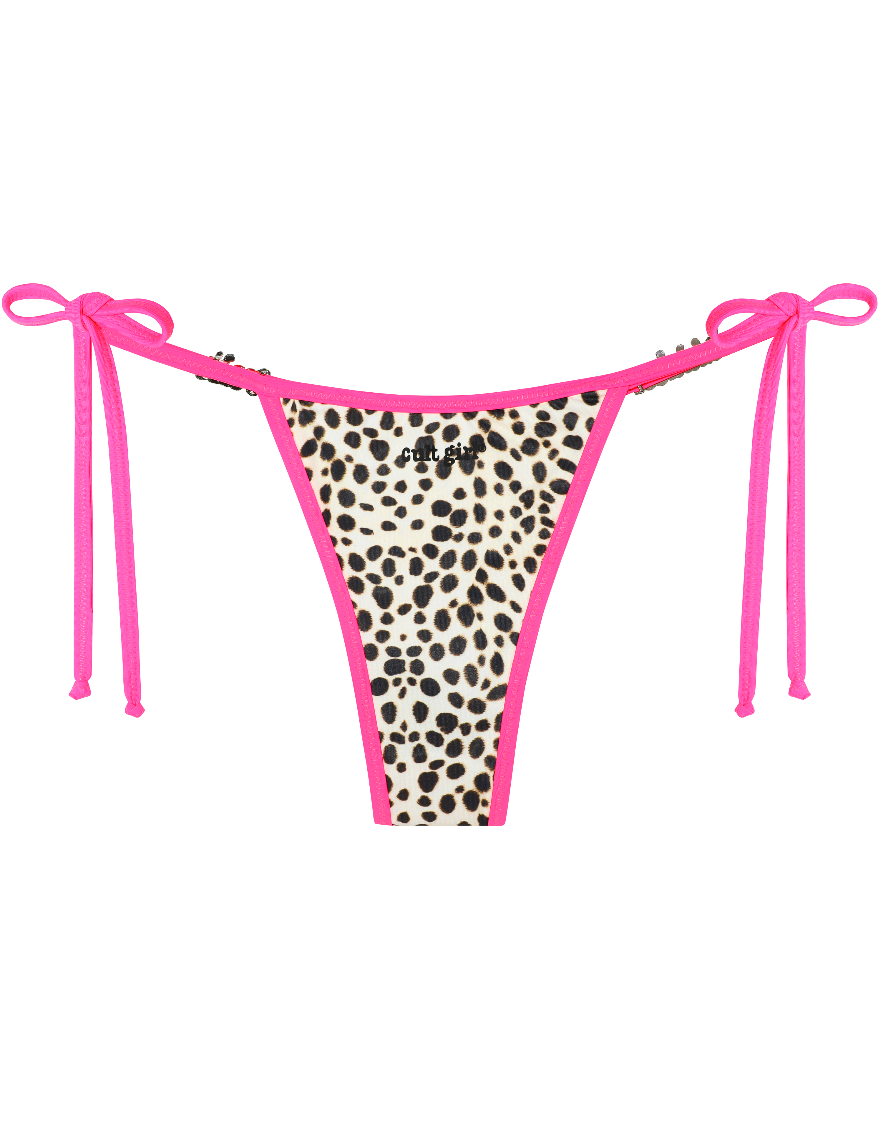 HIDDEN CULT Cheetah Magenta Bikini Set Pink Leopard string bikini swimwear Summer Vacay Vacation
