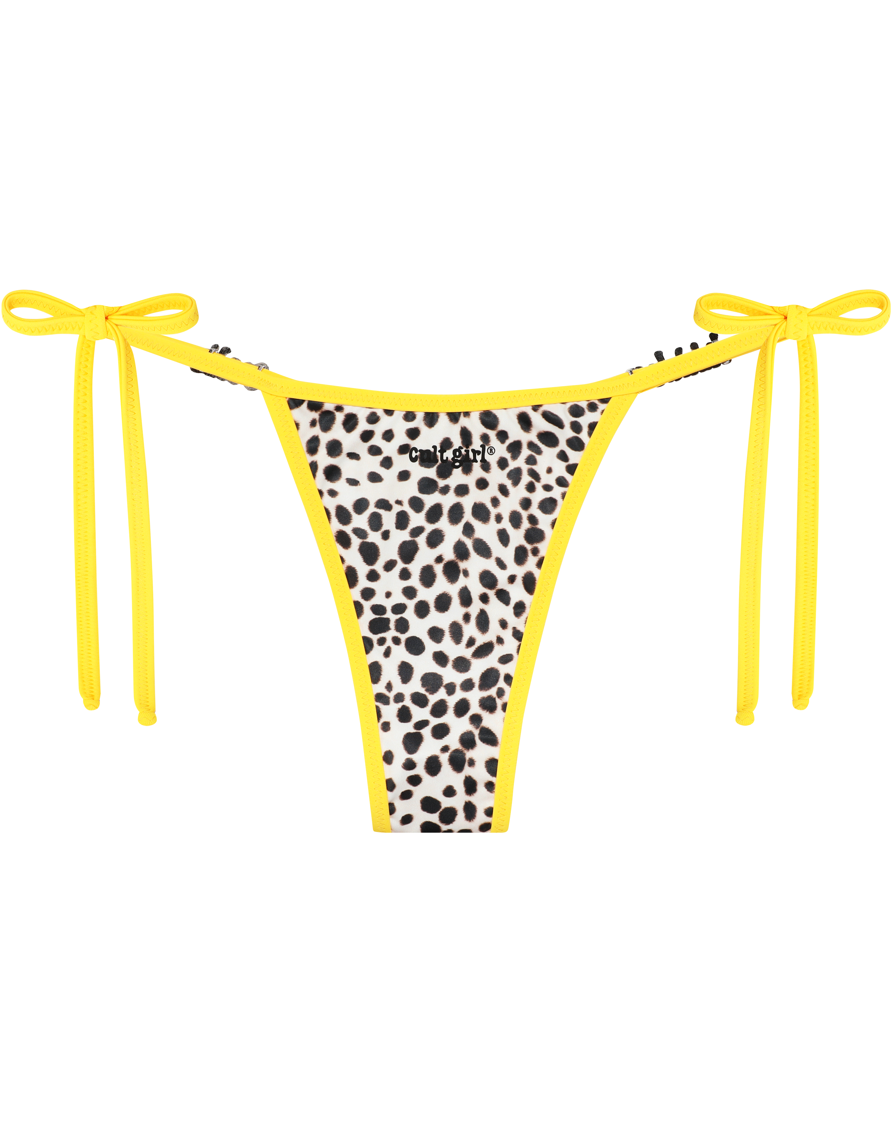 HIDDEN CULT Cheetah Yellow Bikini Set Yellow Leopard string bikini swimwear Summer Vacation Vacay