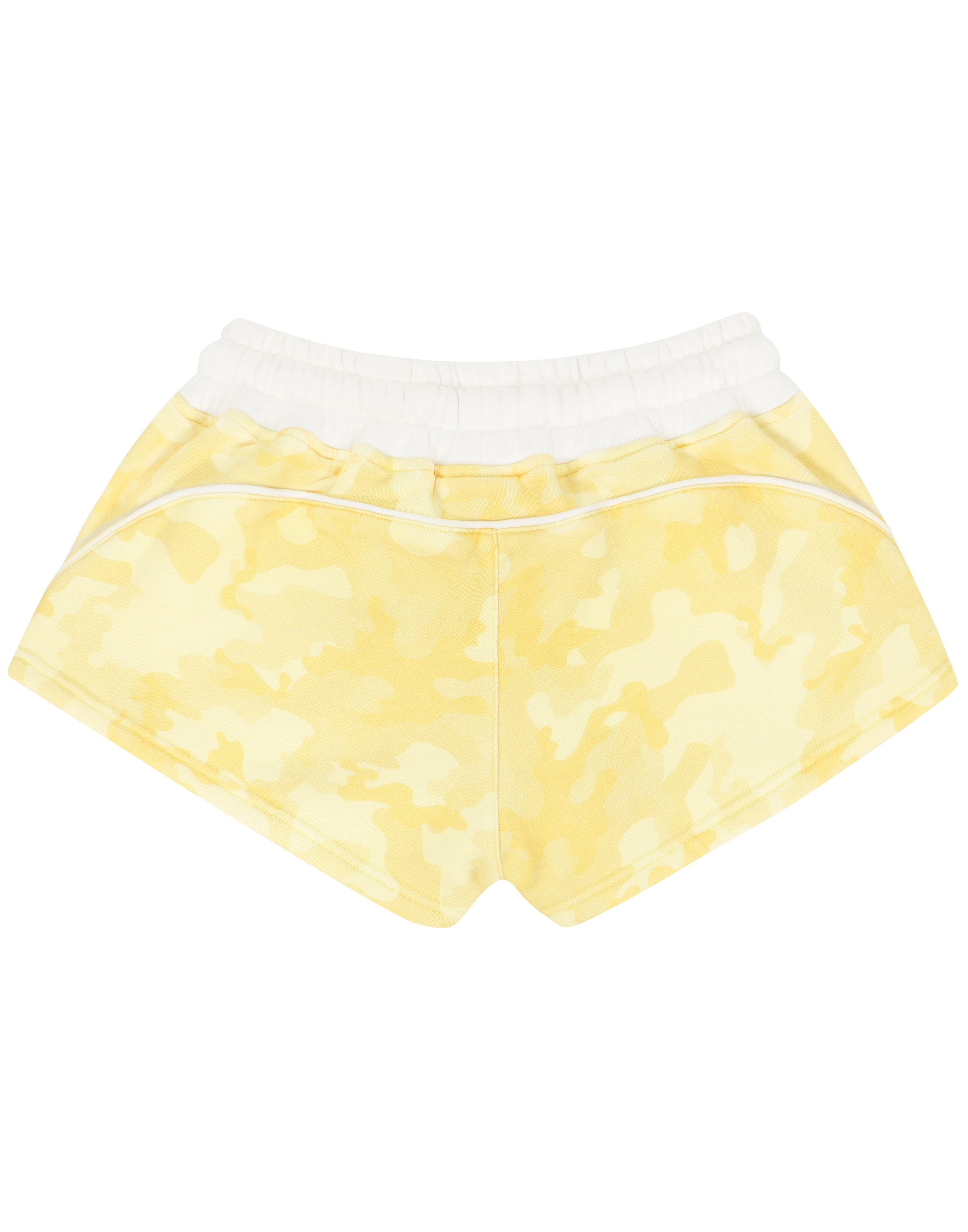 HIDDEN CULT Yellow Camo Shorts Women's Streetwear Clothing Fashion TikTok Butter Yellow