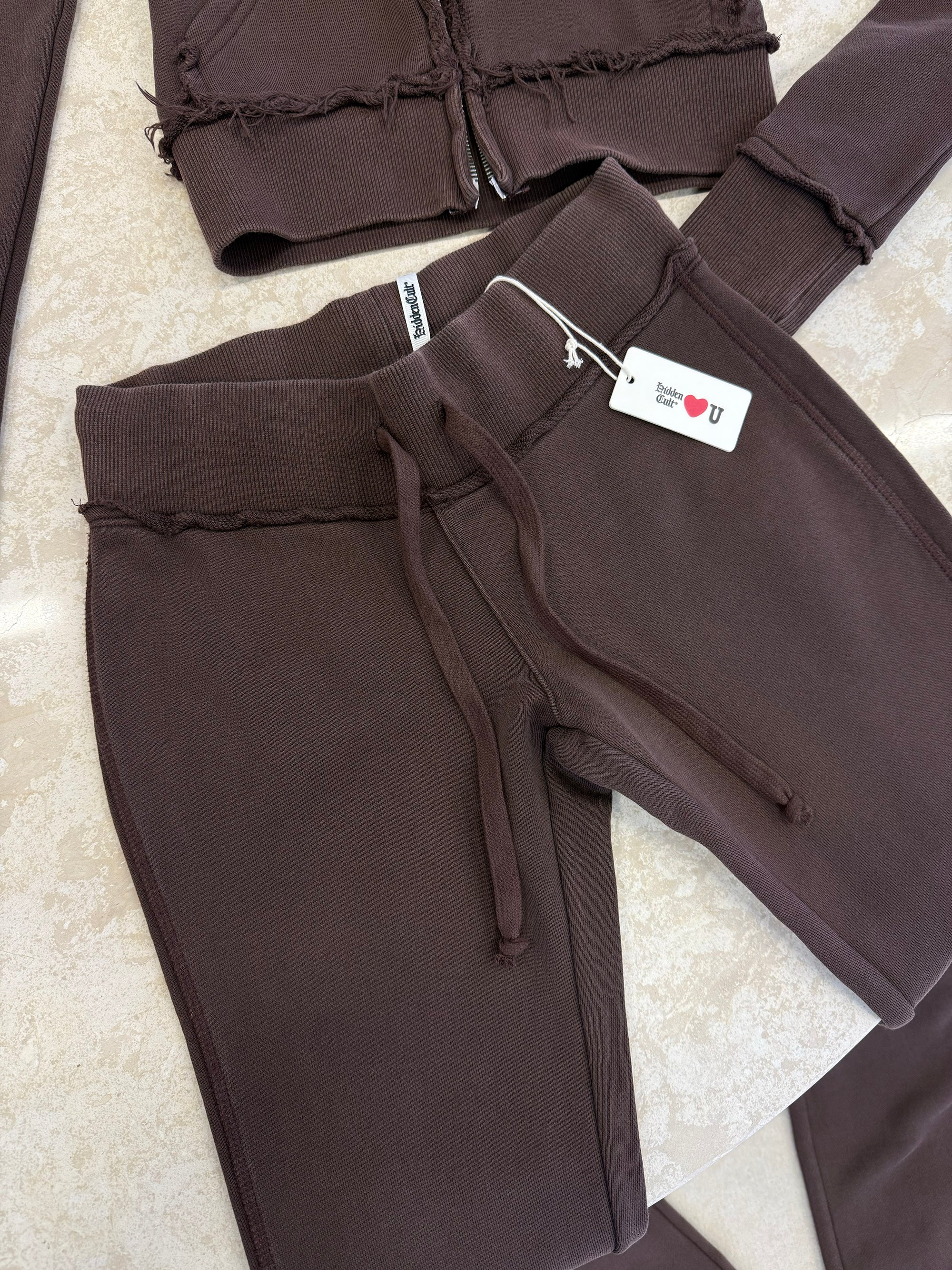 HIDDEN CULT Inca Brown Vintage Wash Low Rise Pants y2k Bootcut pants distressed Tall Friendly TikTok