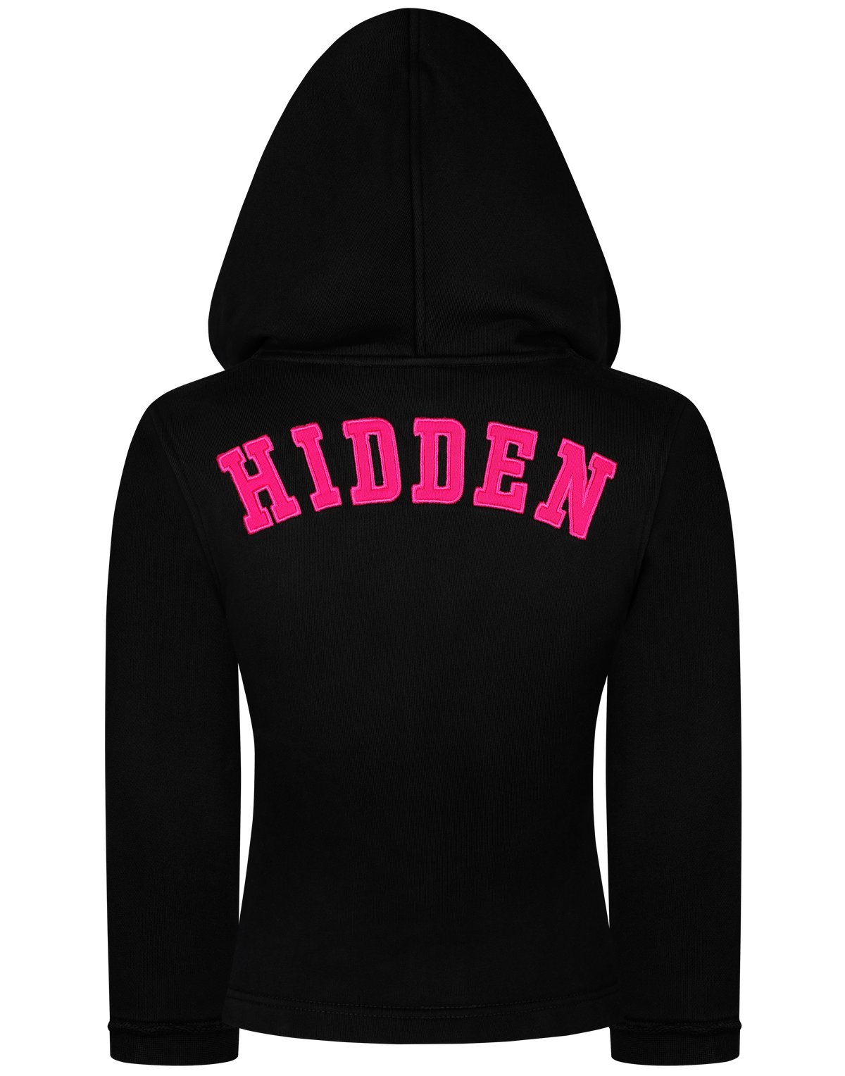 HIDDEN CULT® Black Raspberry Quarter Sleeve Zip Hood Hot Pink Womens Slim fit Form fitted TikTok