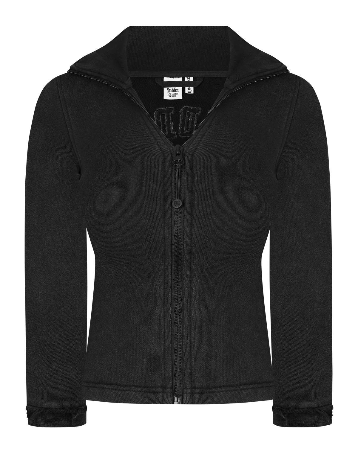 HIDDEN CULT® Vintage Black Three-Quarter Zip Sweater Sweater Womens Slim fit Form fitted TikTok