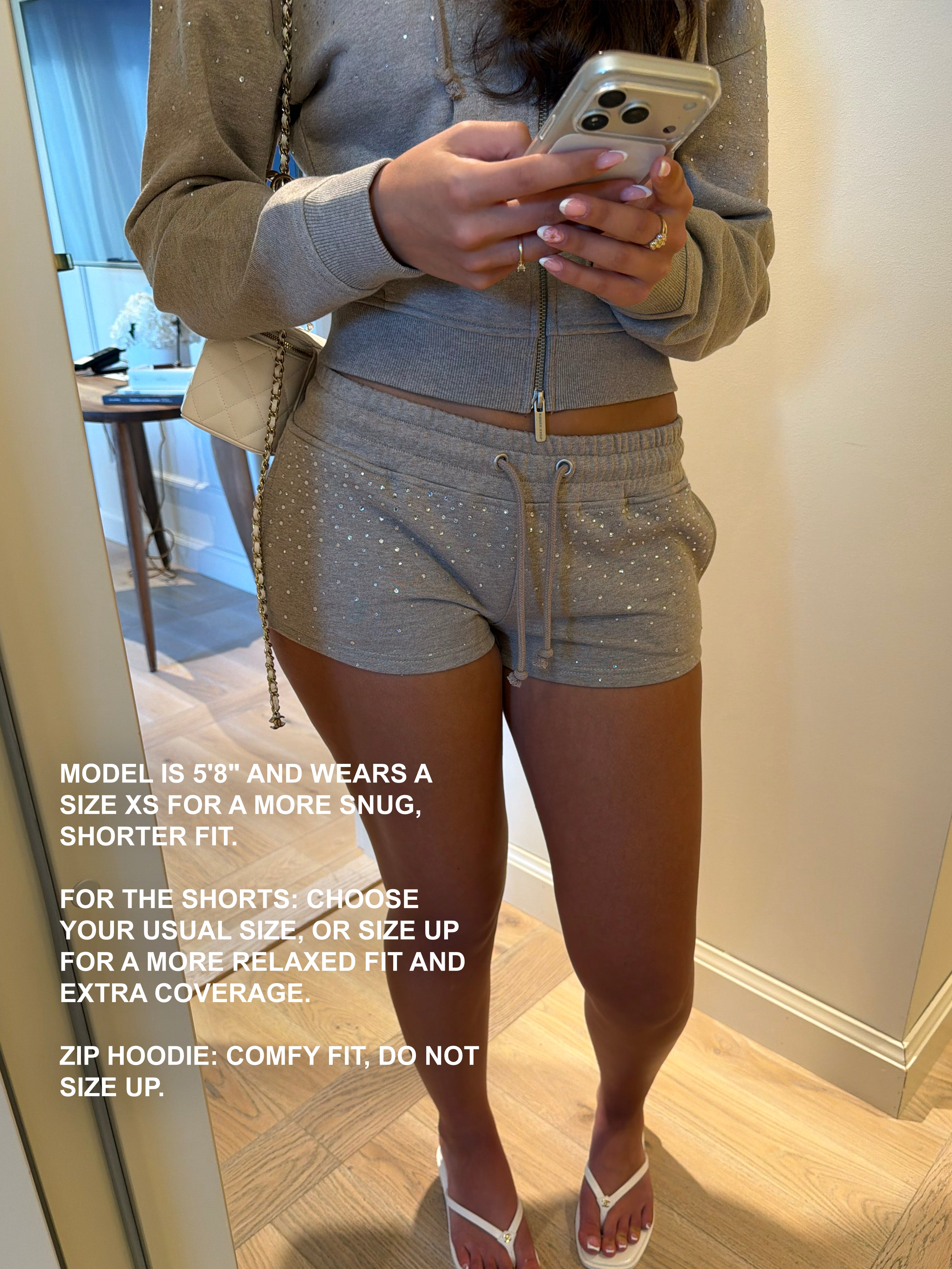 HIDDEN CULT Oat Rhinestone Shorts Shorts Mini Shorts Summer Crystal Glitter y2k Shorts Set TikTok