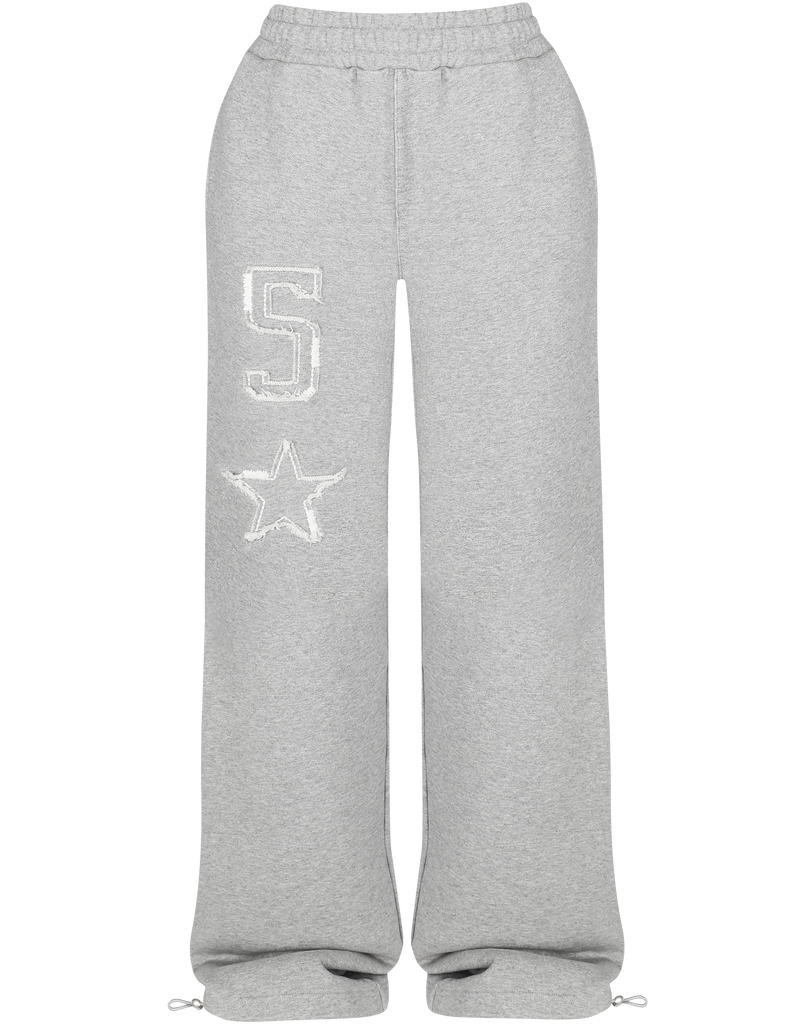 HIDDEN CULT Baggy Grey Star Sweatpants Women's Tall Friendly Streetwear Clothing Fashion TikTok