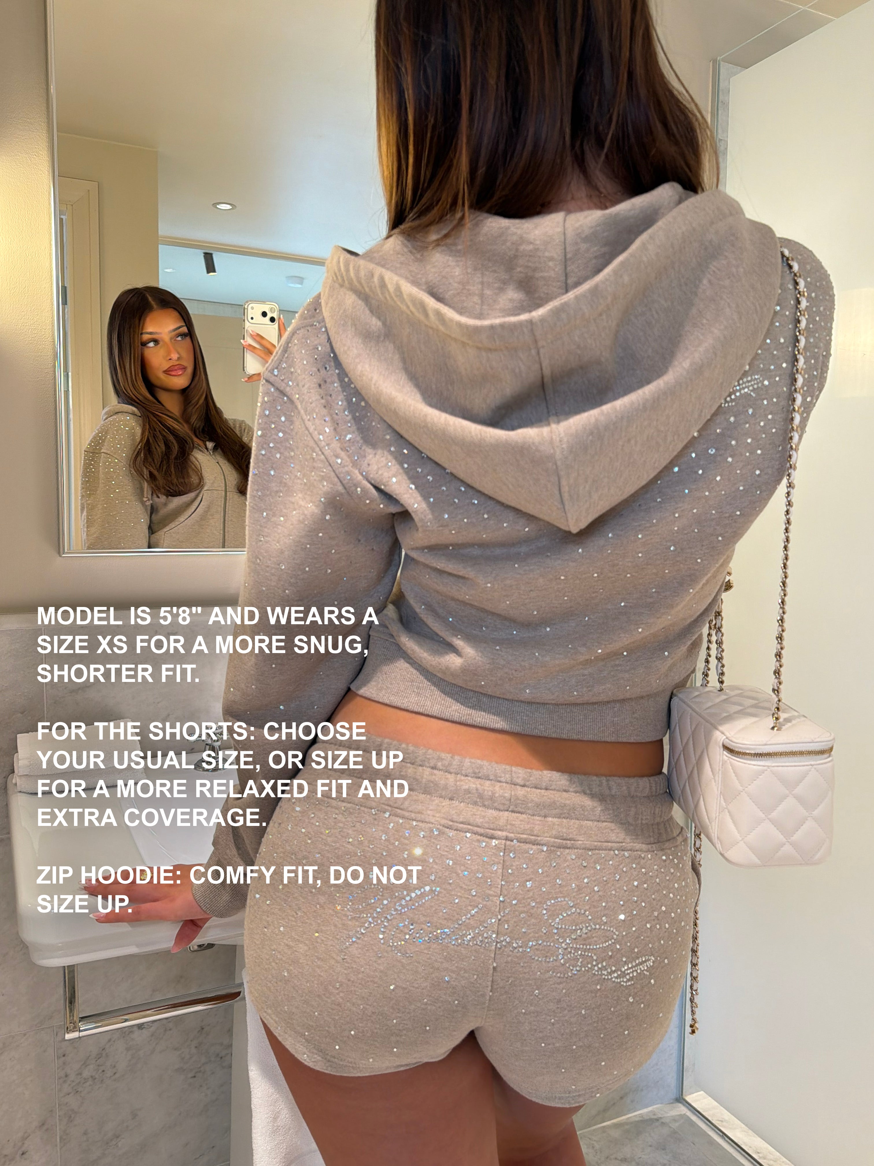 HIDDEN CULT Oat Rhinestone Shorts Shorts Mini Shorts Summer Crystal Glitter y2k Shorts Set TikTok