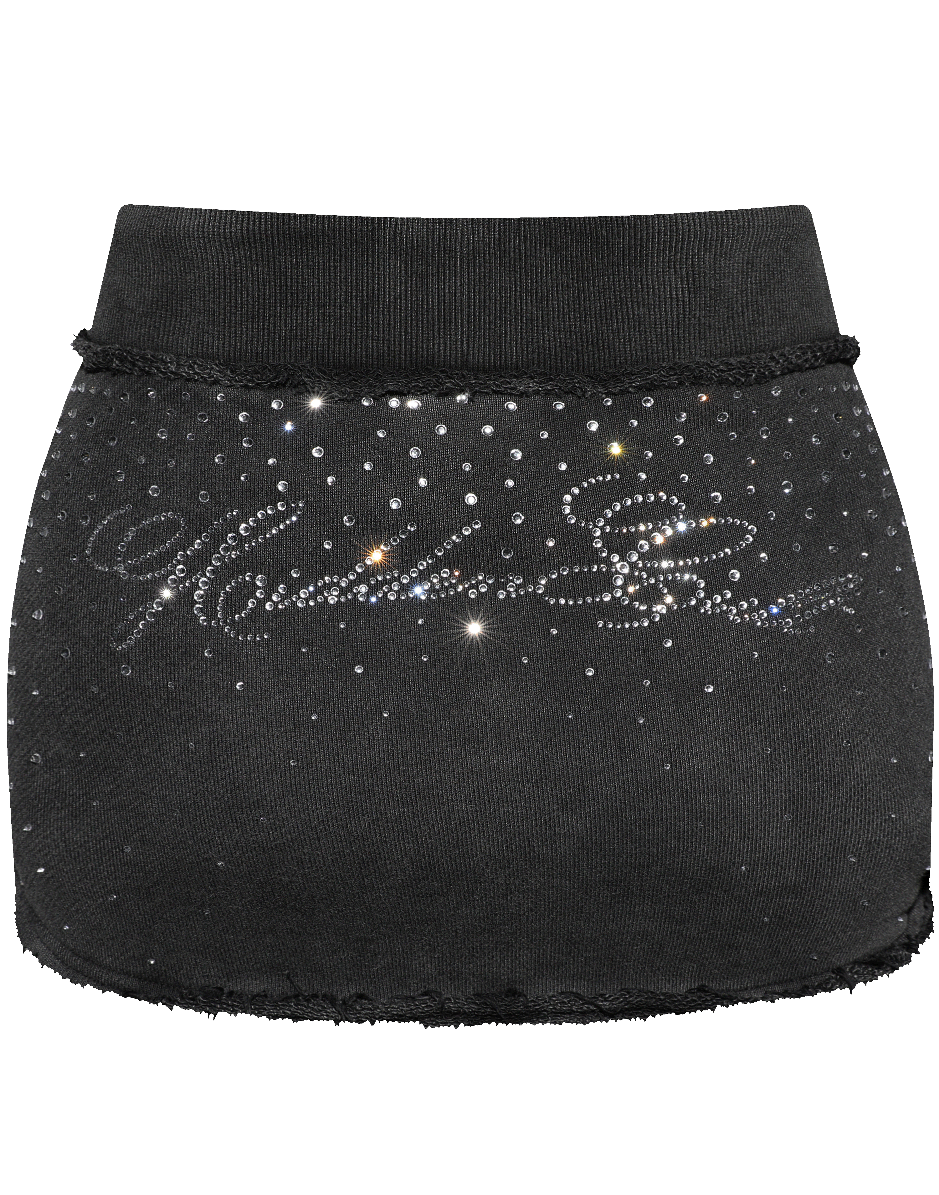 HIDDEN CULT Rhinestone Black Wash Mini Skirt Crystal Glitter y2k Tight Short Skirt Women's TikTok