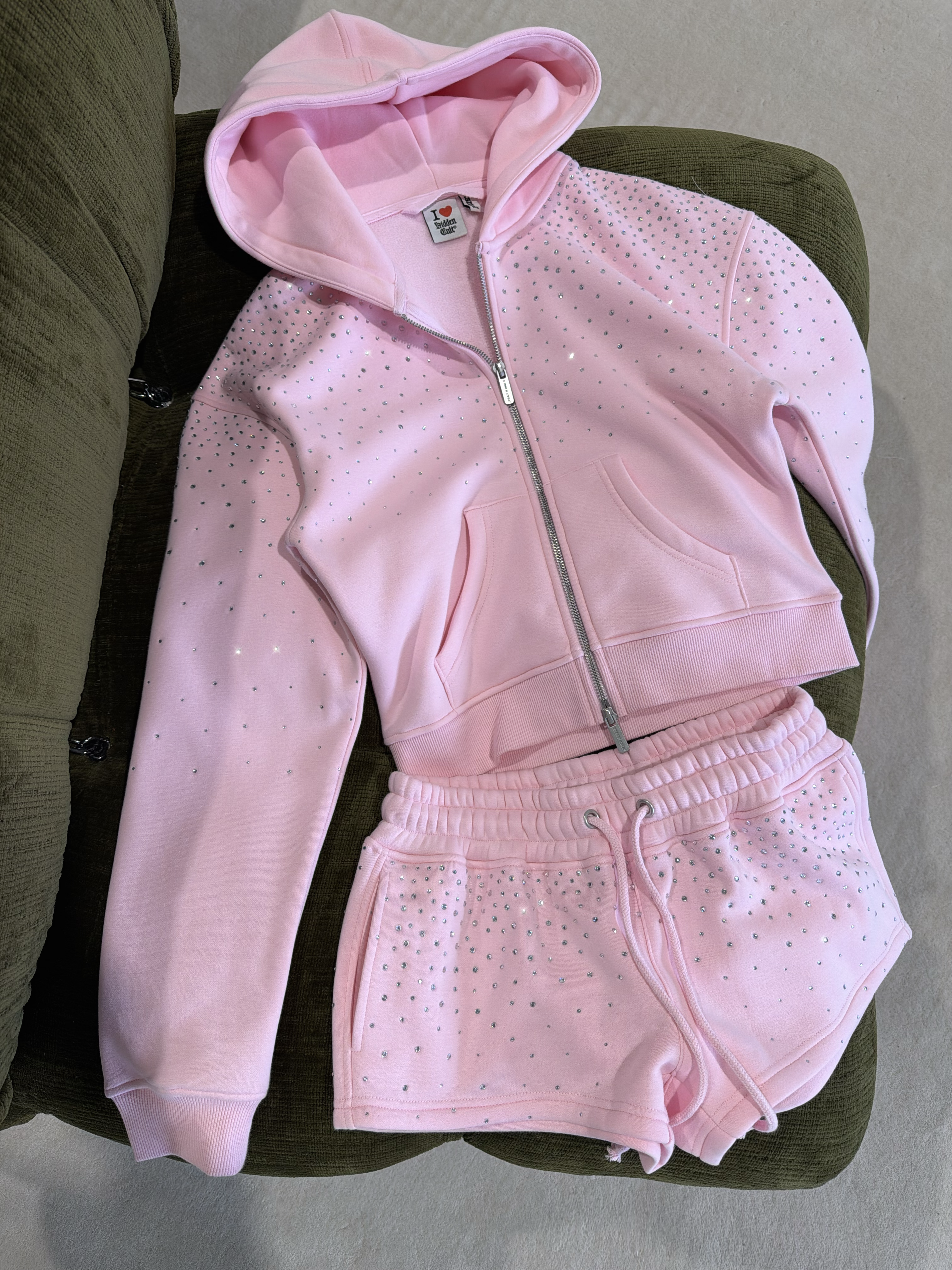 *COMING SOON* PRE-ORDER Perfect Pink Rhinestone Shorts