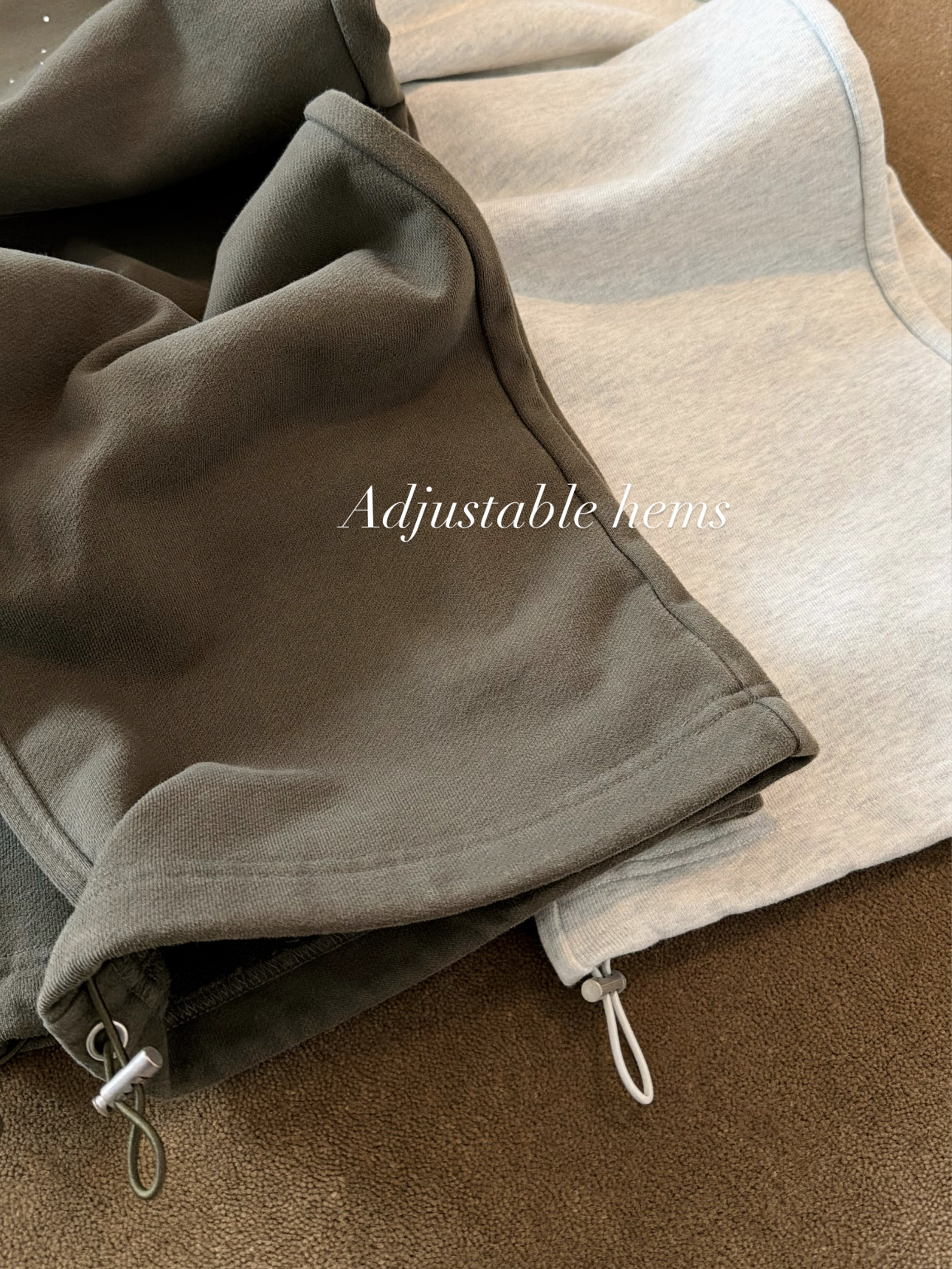 HIDDEN CULT Rhinestone Arctic Grey Sweatpants Gray Sweatpants Crystal Baggy Tall Friendly TikTok