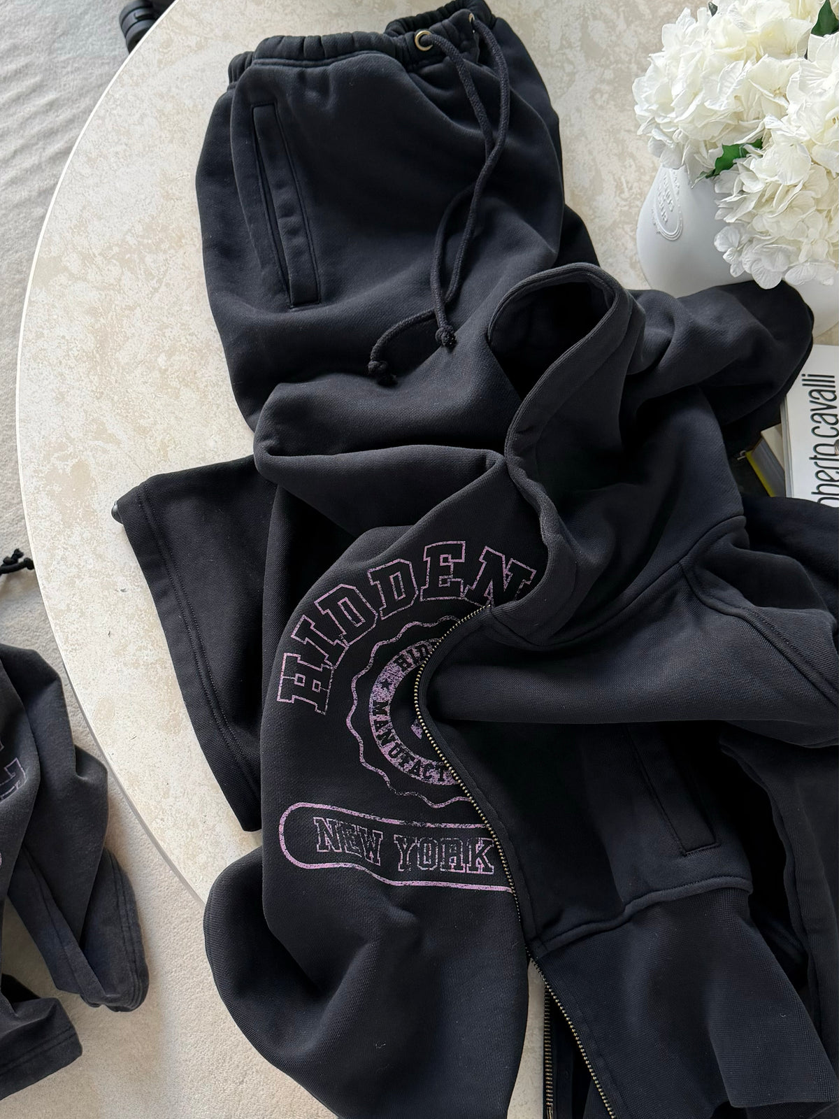 HIDDEN CULT® NYC Frame Sweatpants Black Tall Friendly Women's Streetwear Clothing Fashion TikTok