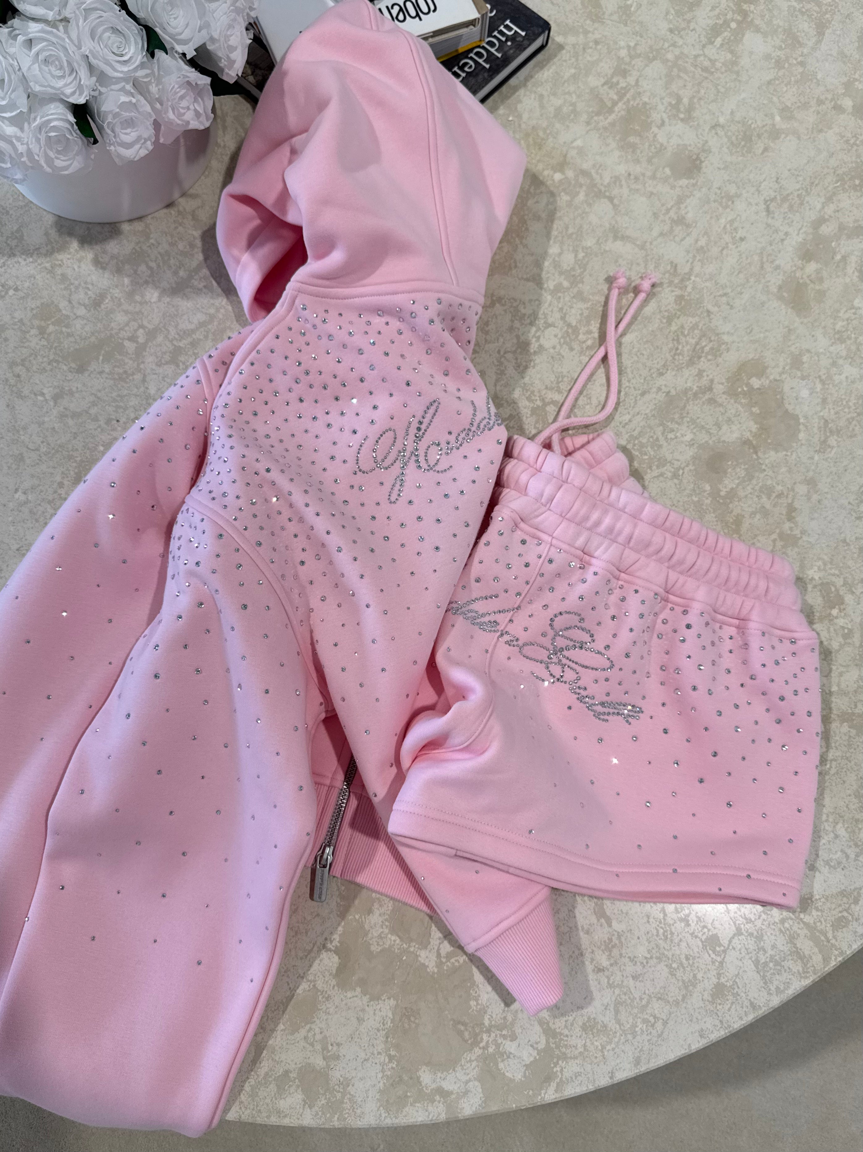 *COMING SOON* PRE-ORDER Perfect Pink Rhinestone Shorts