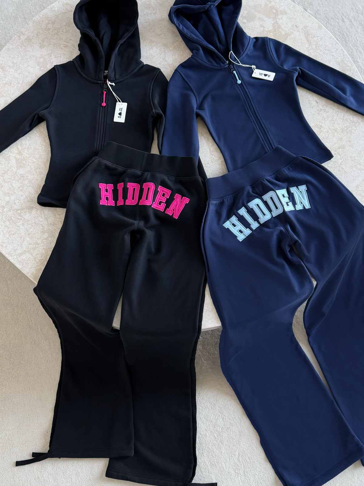 Black Raspberry Lace Front Pants