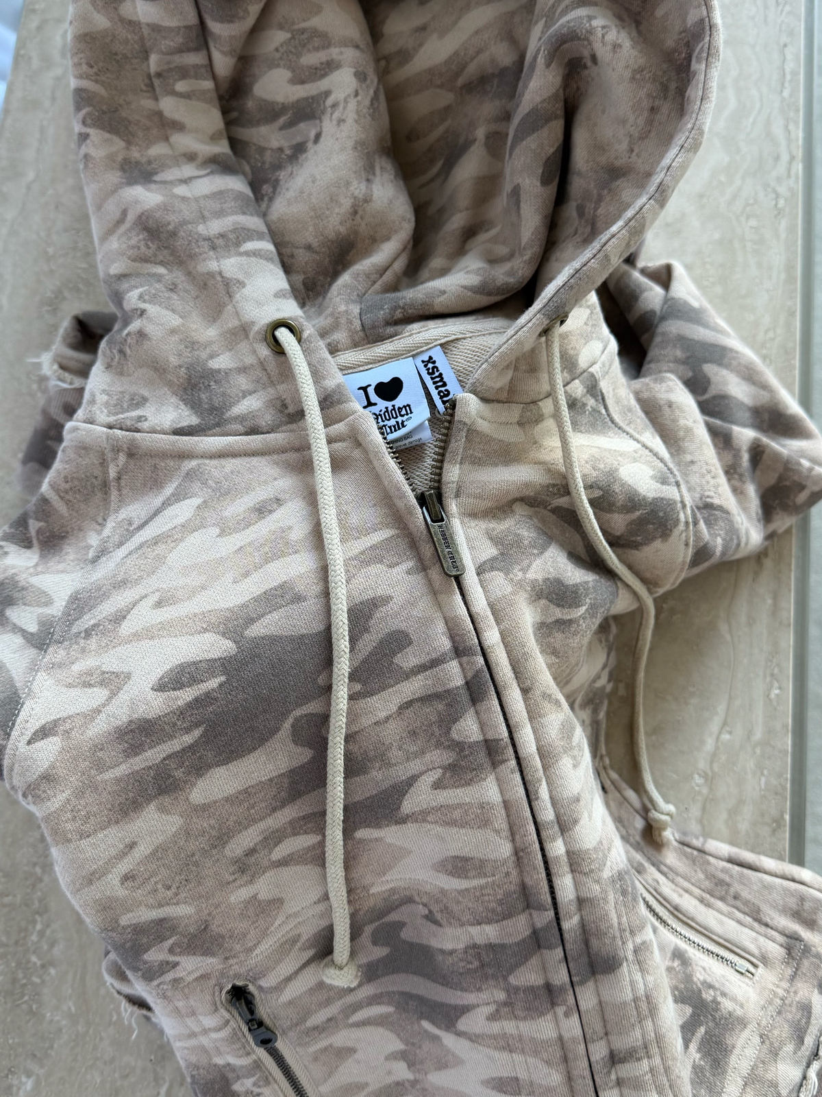 Desert Camo Zip Hoodie