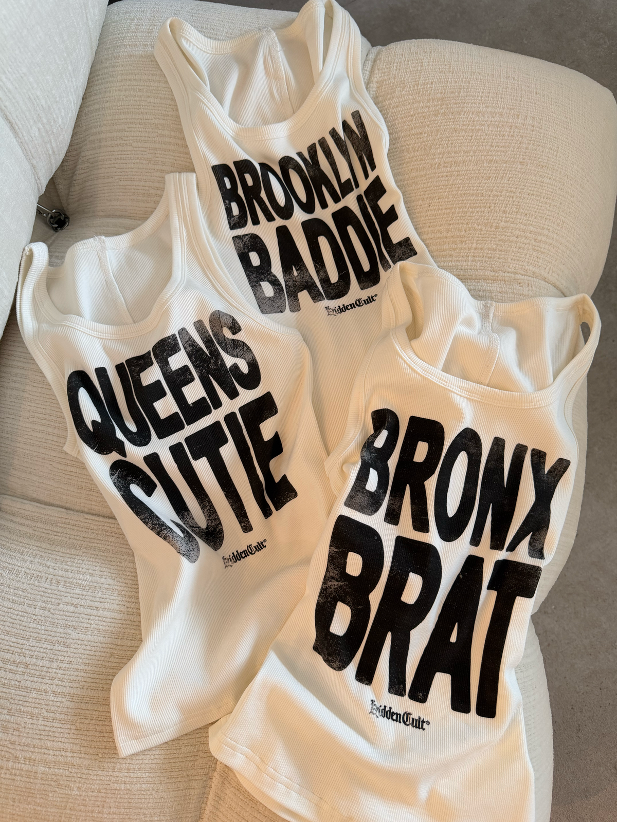 Bronx Brat White Tank Top