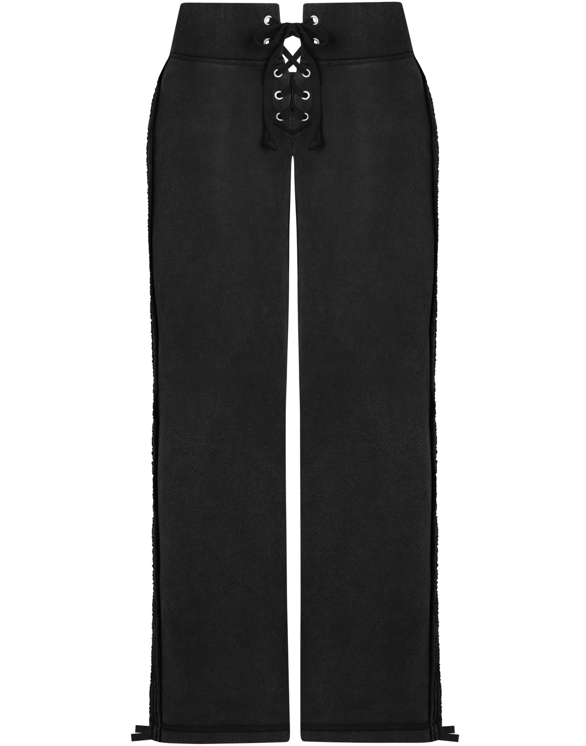 HIDDEN CULT® Vintage Black Lace Front Pants y2k Bootcut pants Black Tall Friendly Women's TikTok