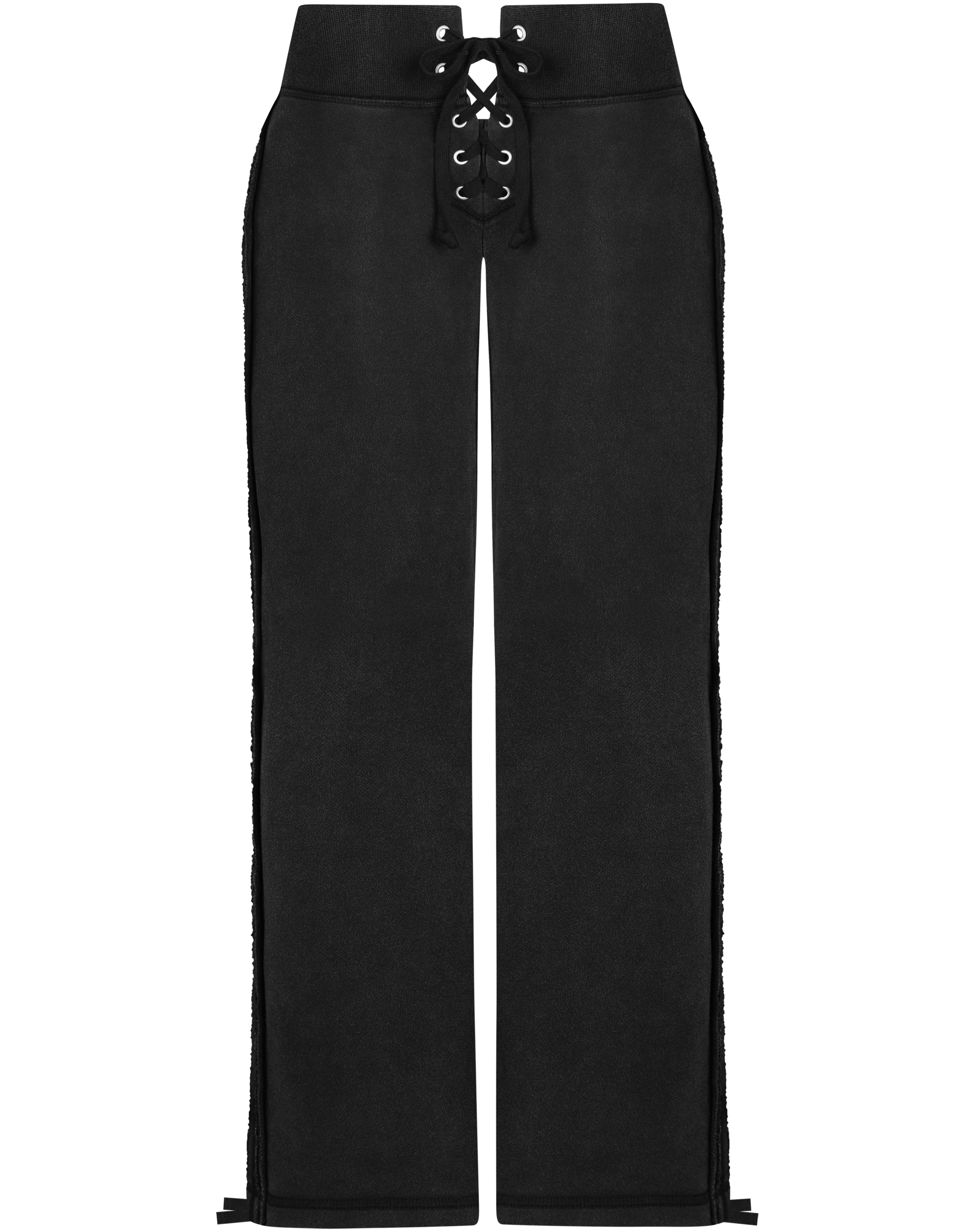 HIDDEN CULT® Vintage Black Lace Front Pants y2k Bootcut pants Black Tall Friendly Women's TikTok