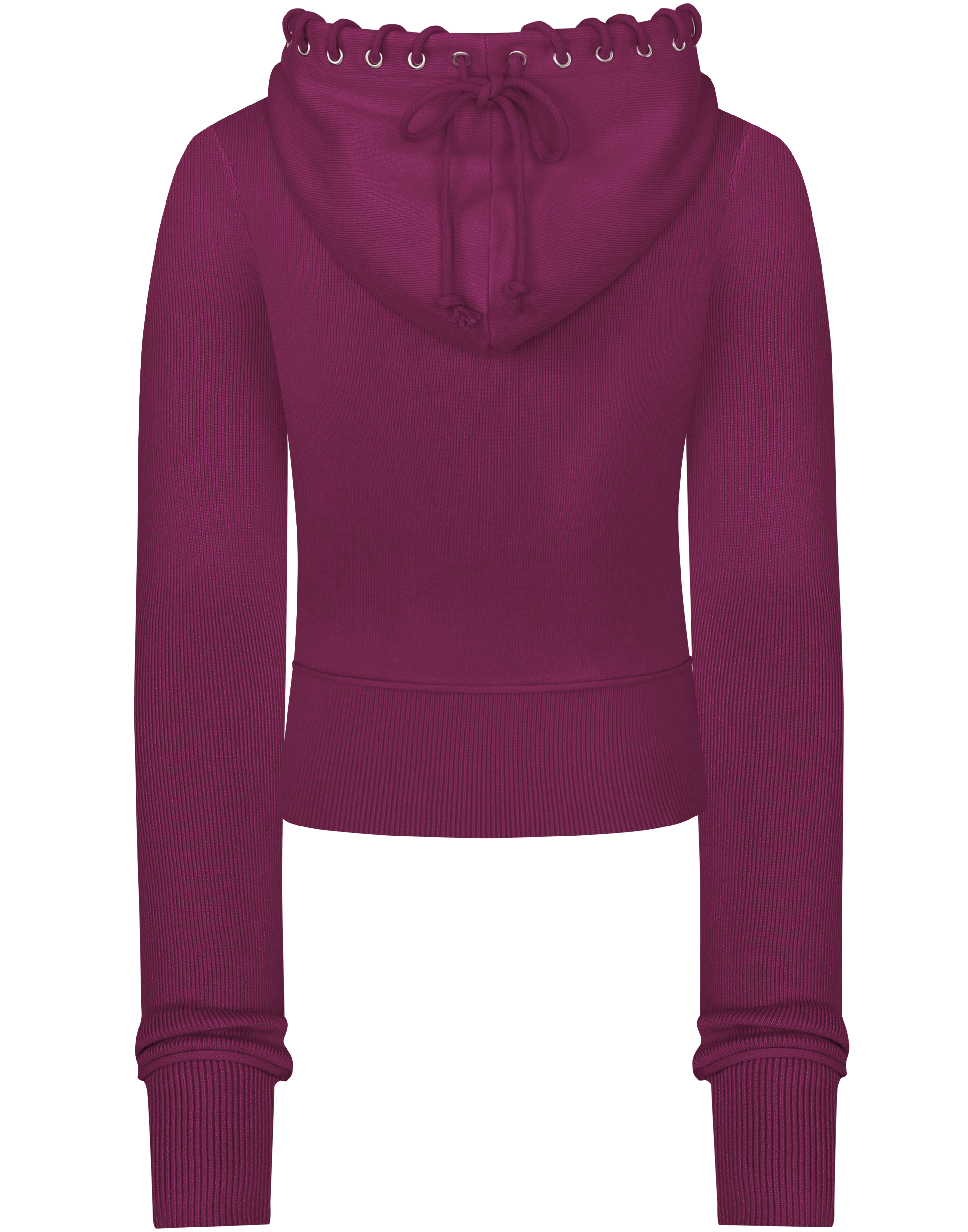 HIDDEN CULT Plum Soft Knit Zip Hoodie Purple Violet Fall Halloween TikTok Tall Zip Sweater