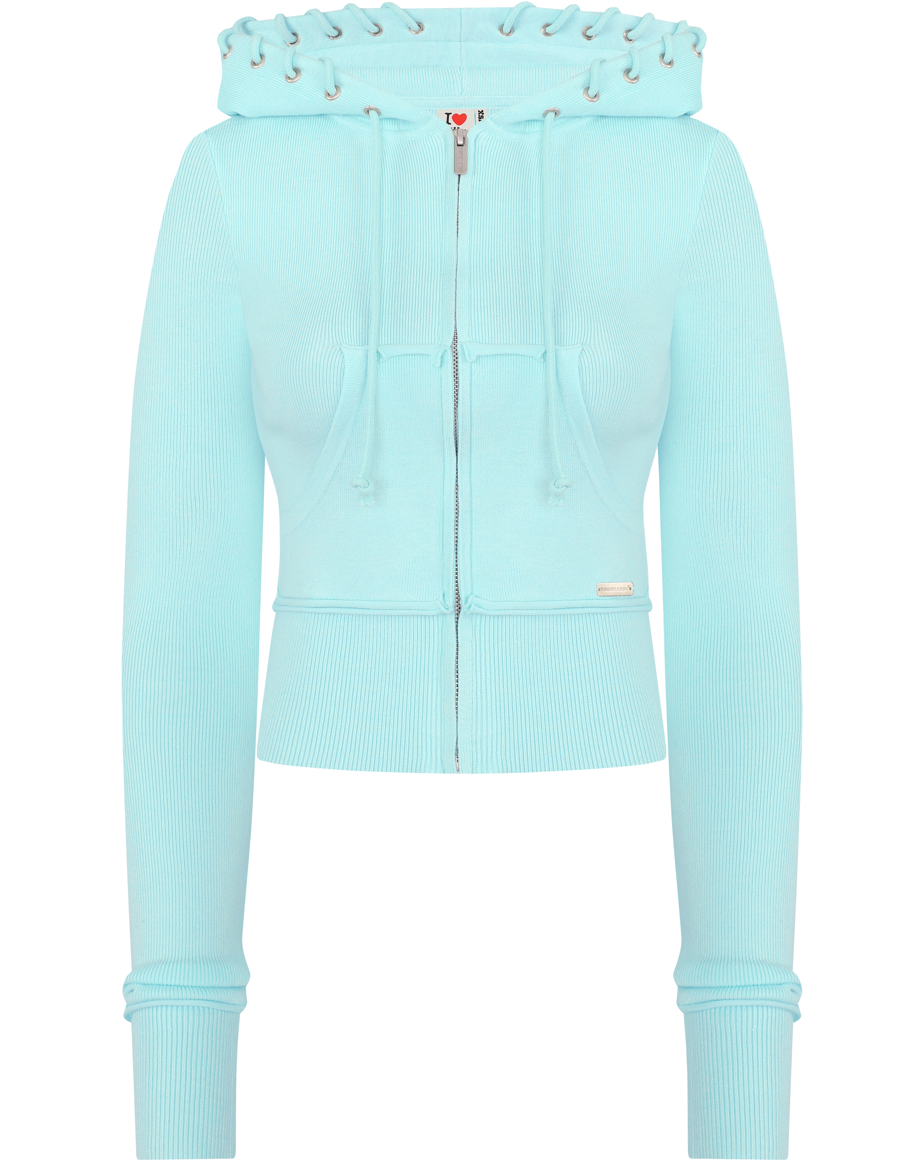 HIDDEN CULT Saltwater Soft Knit Shorts Set Blue Low Rise TikTok Tall Mid Low-rise Fold Over Knit
