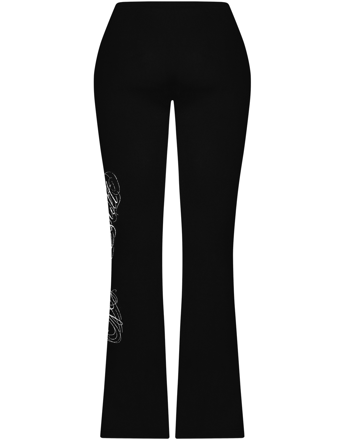 HIDDEN CULT Thermal Signature Low Rise Flares Black Bodycon Athleisure Workout Tall Friendly TikTok