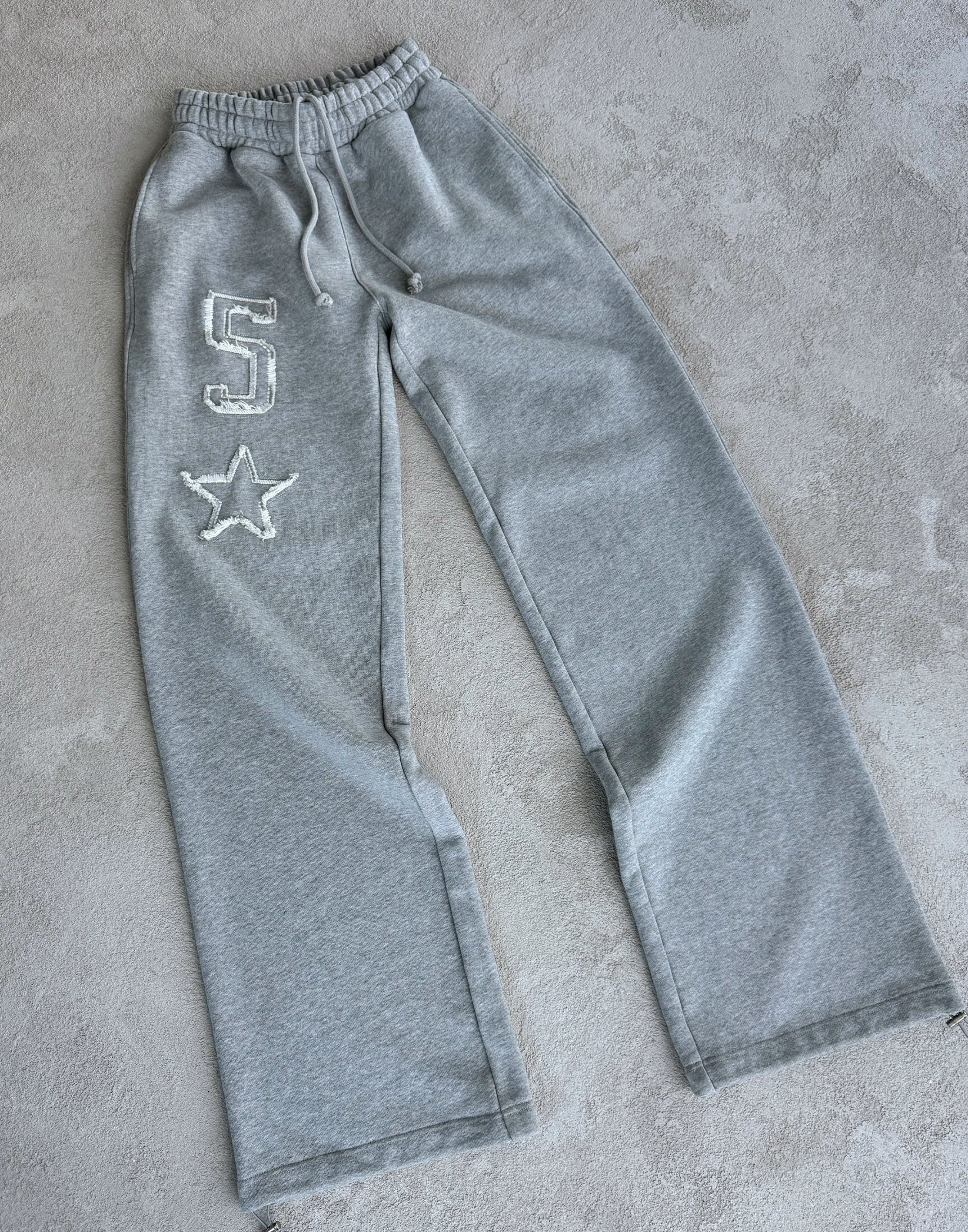 HIDDEN CULT Baggy Grey Star Sweatpants Women's Tall Friendly Streetwear Clothing Fashion TikTok