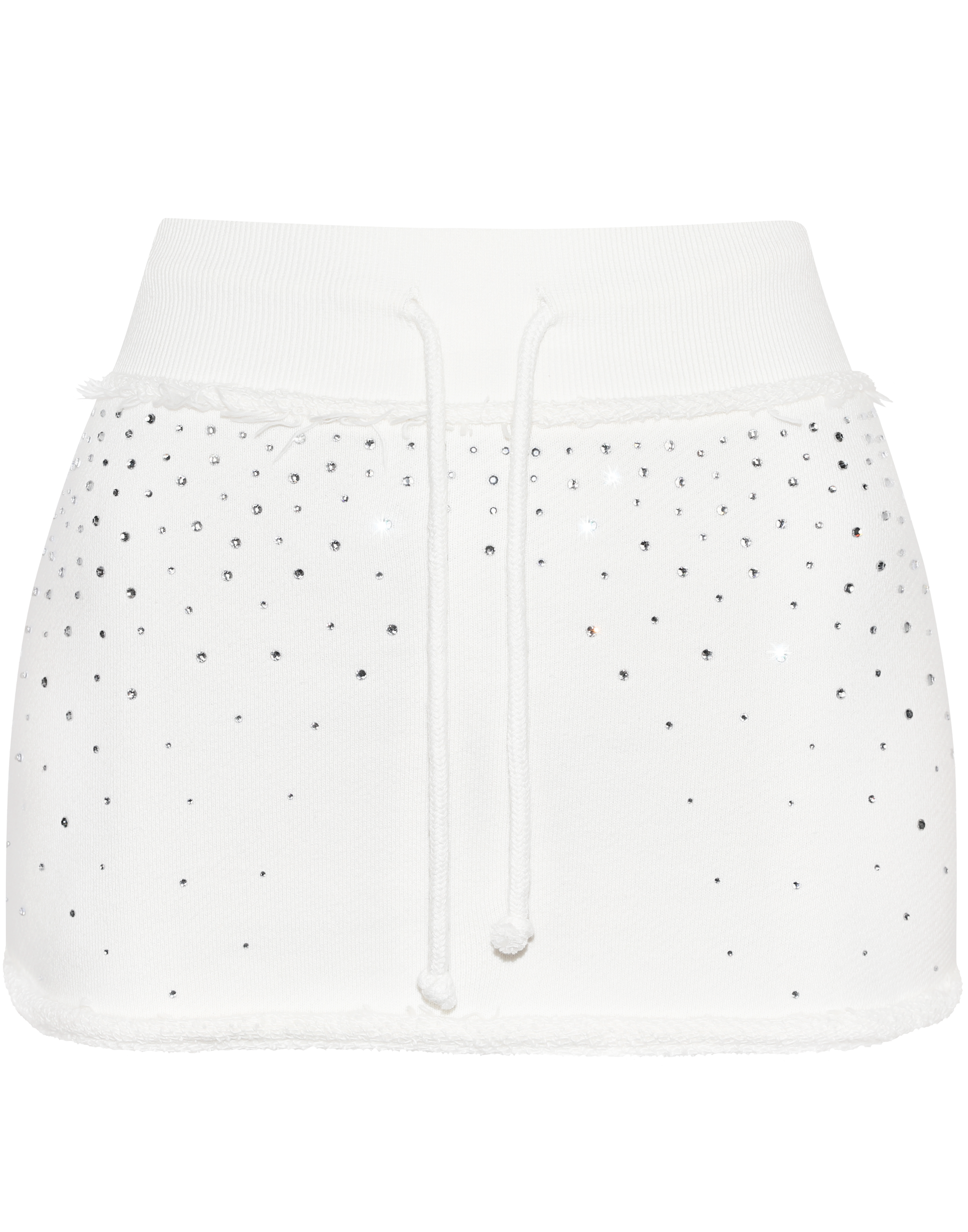 HIDDEN CULT Rhinestone White Mini Skirt Crystal Glitter y2k Tight Short Mini Skirt Women's TikTok