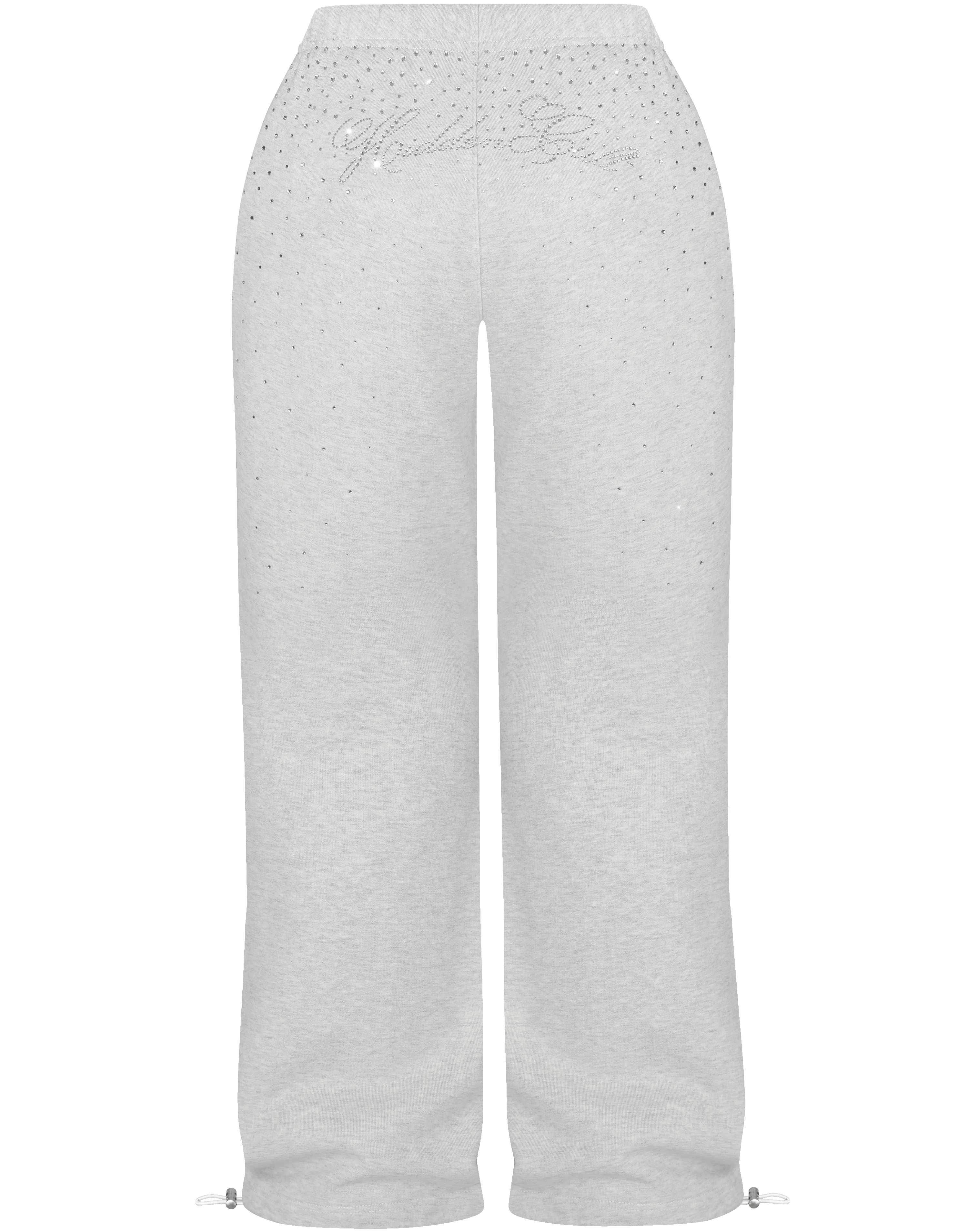 HIDDEN CULT Rhinestone Arctic Grey Sweatpants Gray Sweatpants Crystal Baggy Tall Friendly TikTok