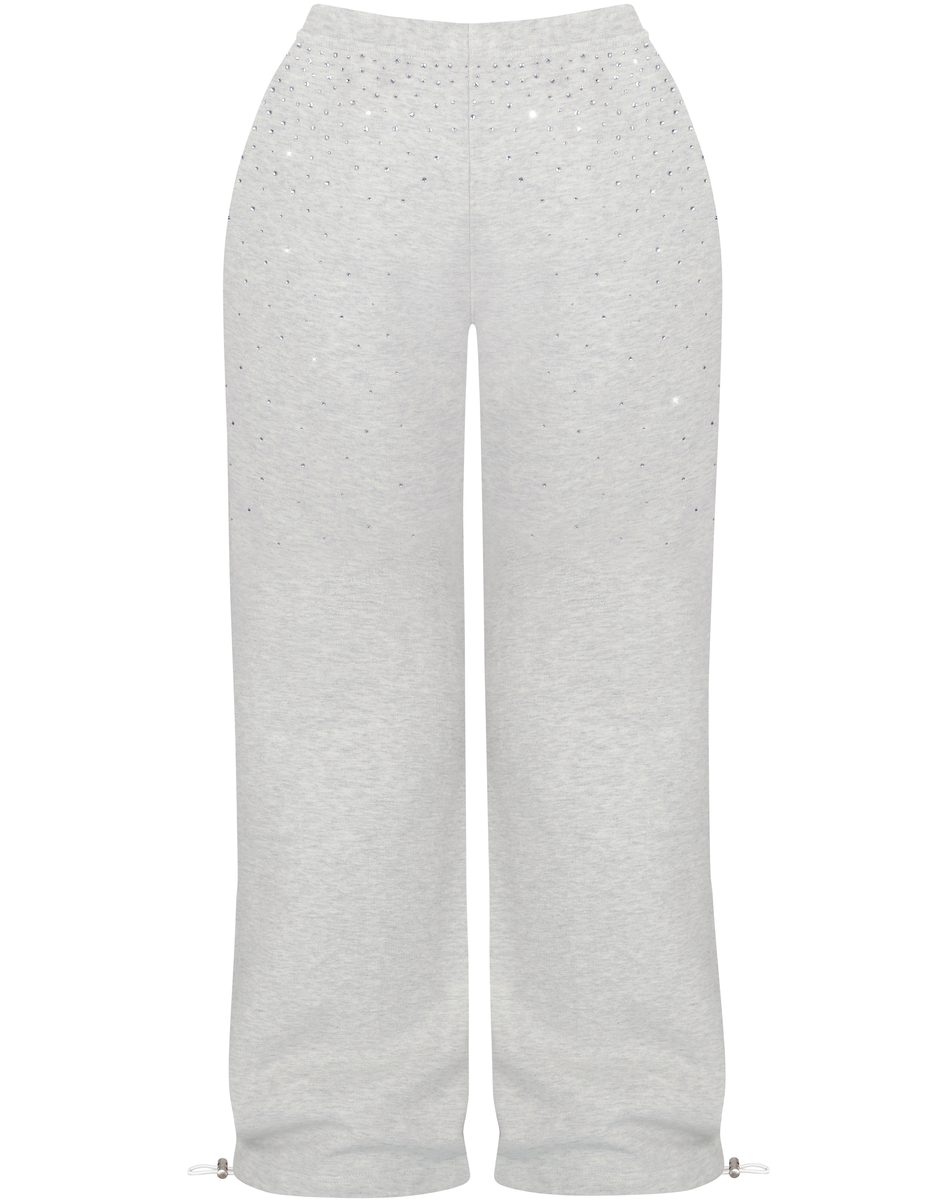 HIDDEN CULT Rhinestone Arctic Grey Sweatpants Gray Sweatpants Crystal Baggy Tall Friendly TikTok