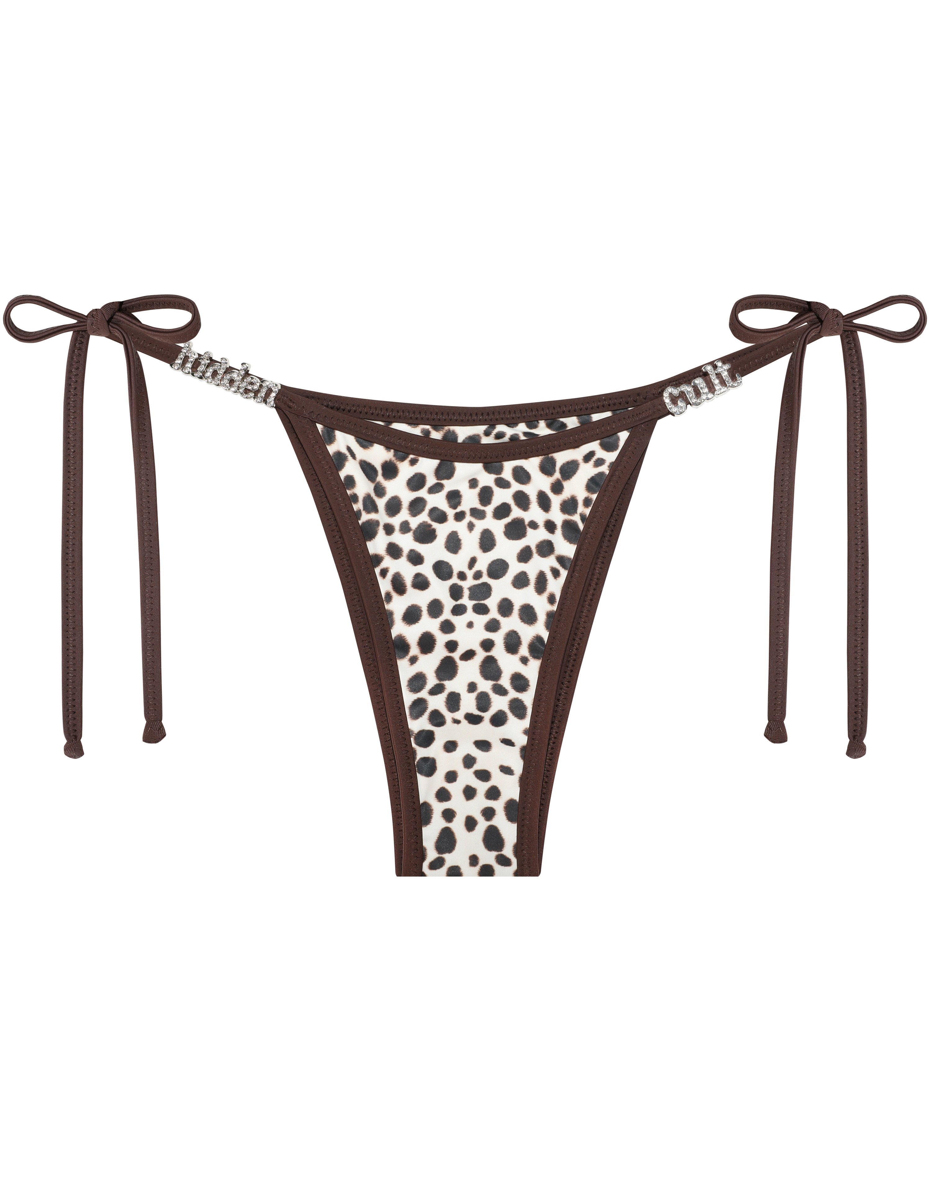 HIDDEN CULT Cheetah Dark Brown Bikini Set Leopard string bikini Swimwear Summer Vacation Vacay