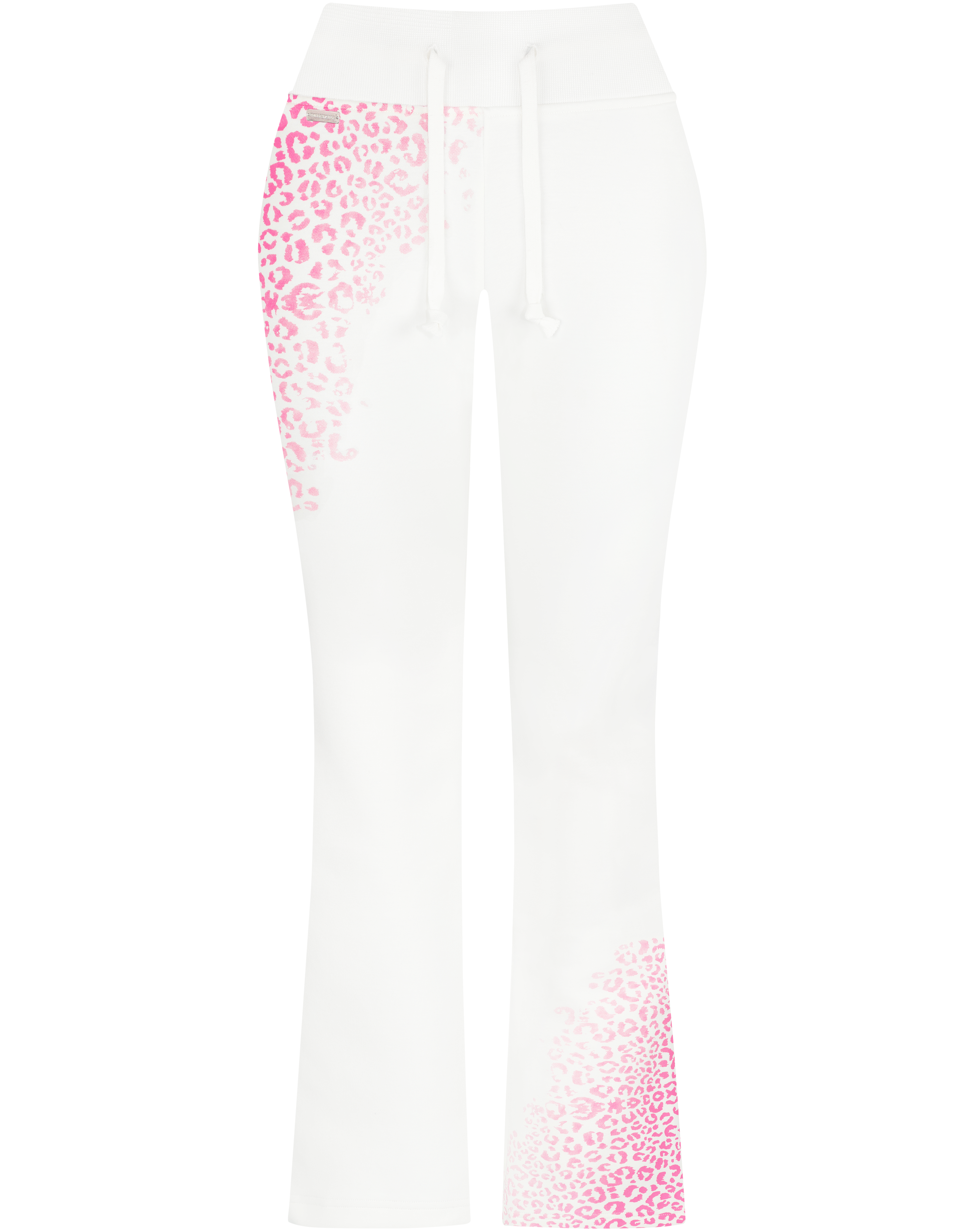 HIDDEN CULT Sculpt Stretch Cheetah White Pants Fitted Pink distressed Tall Friendly TikTok Leopard