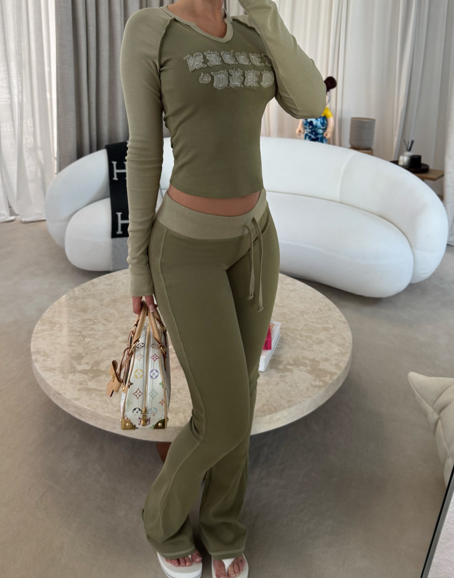 DROP MAY 23RD - Olive Longsleeve Raglan Set