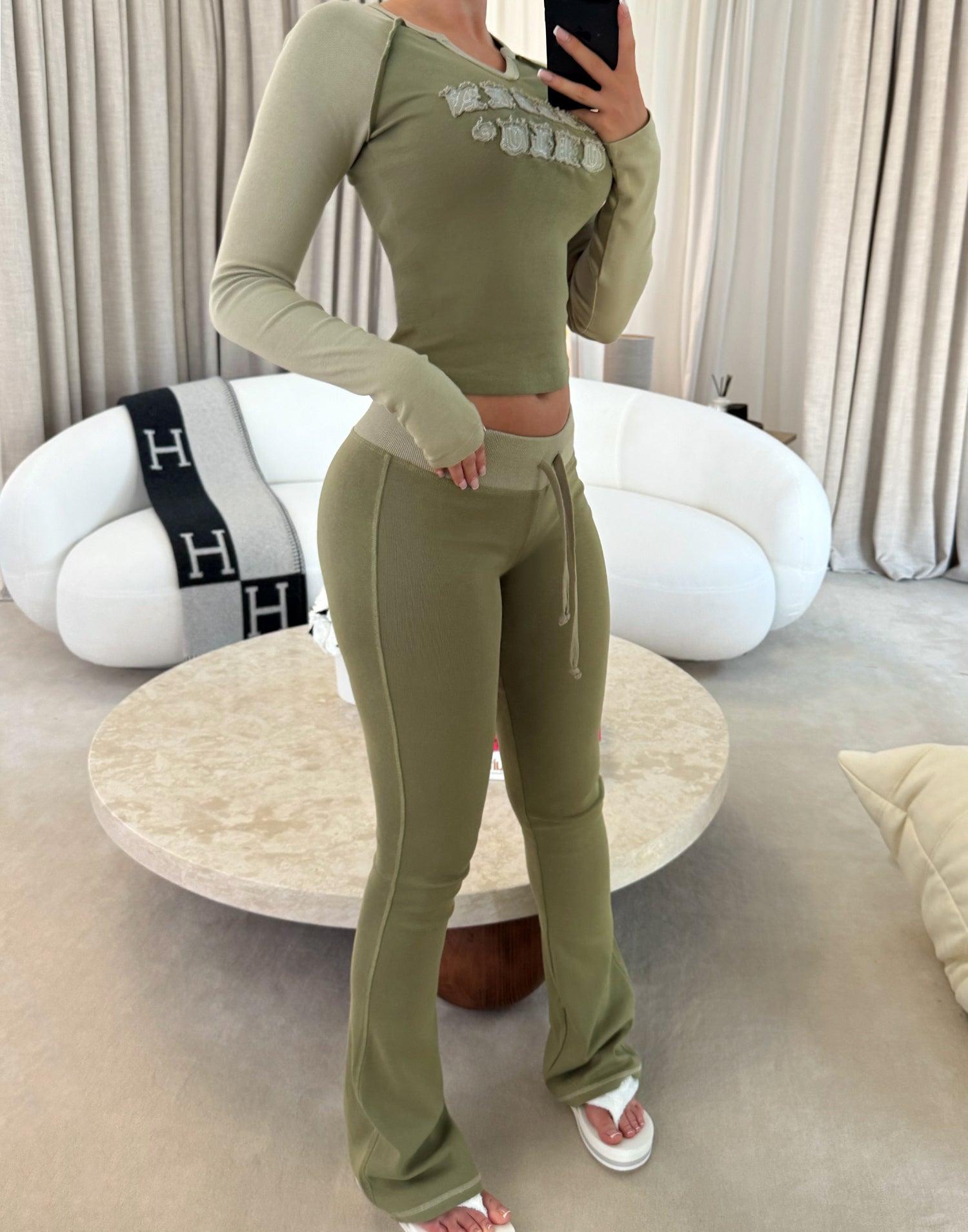 DROP MAY 23RD - Olive Longsleeve Raglan Set