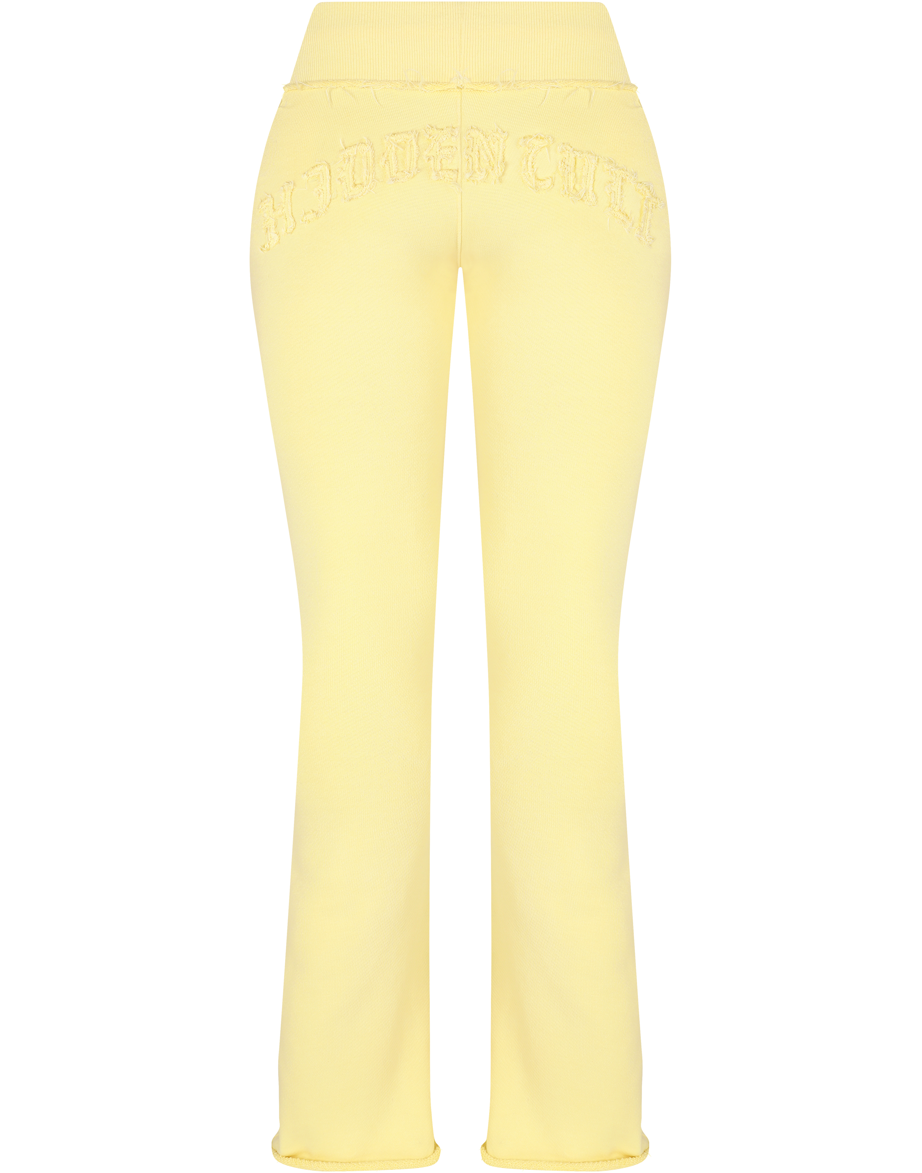 HIDDEN CULT Inca Pale Yellow Low Rise Pants Butter Lemon Yellow Summer Tall Women's TikTok y2k 2000s