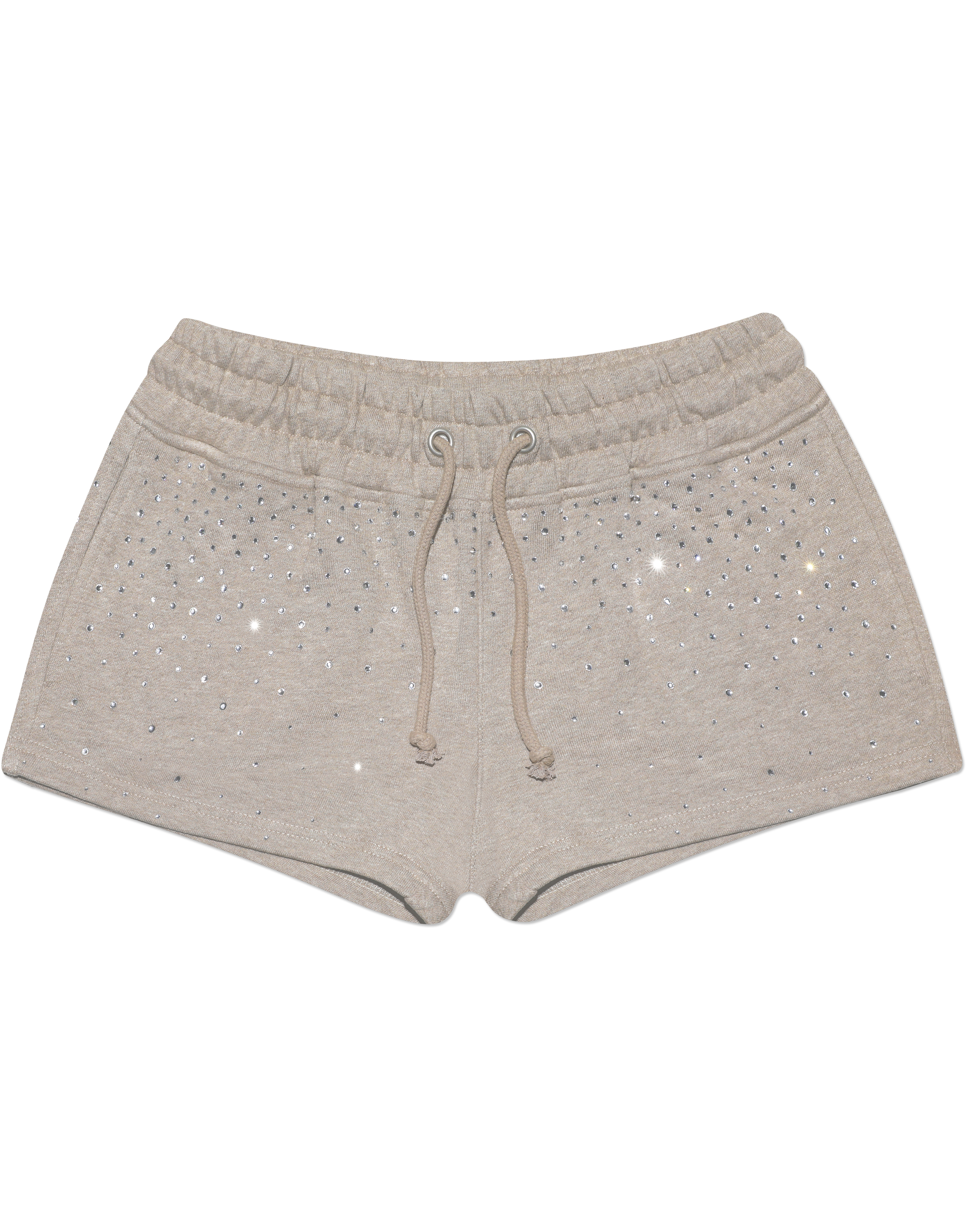 HIDDEN CULT Oat Rhinestone Shorts Mini Shorts Summer Crystal y2k Crystal Sweatsuit Shorts Set TikTok