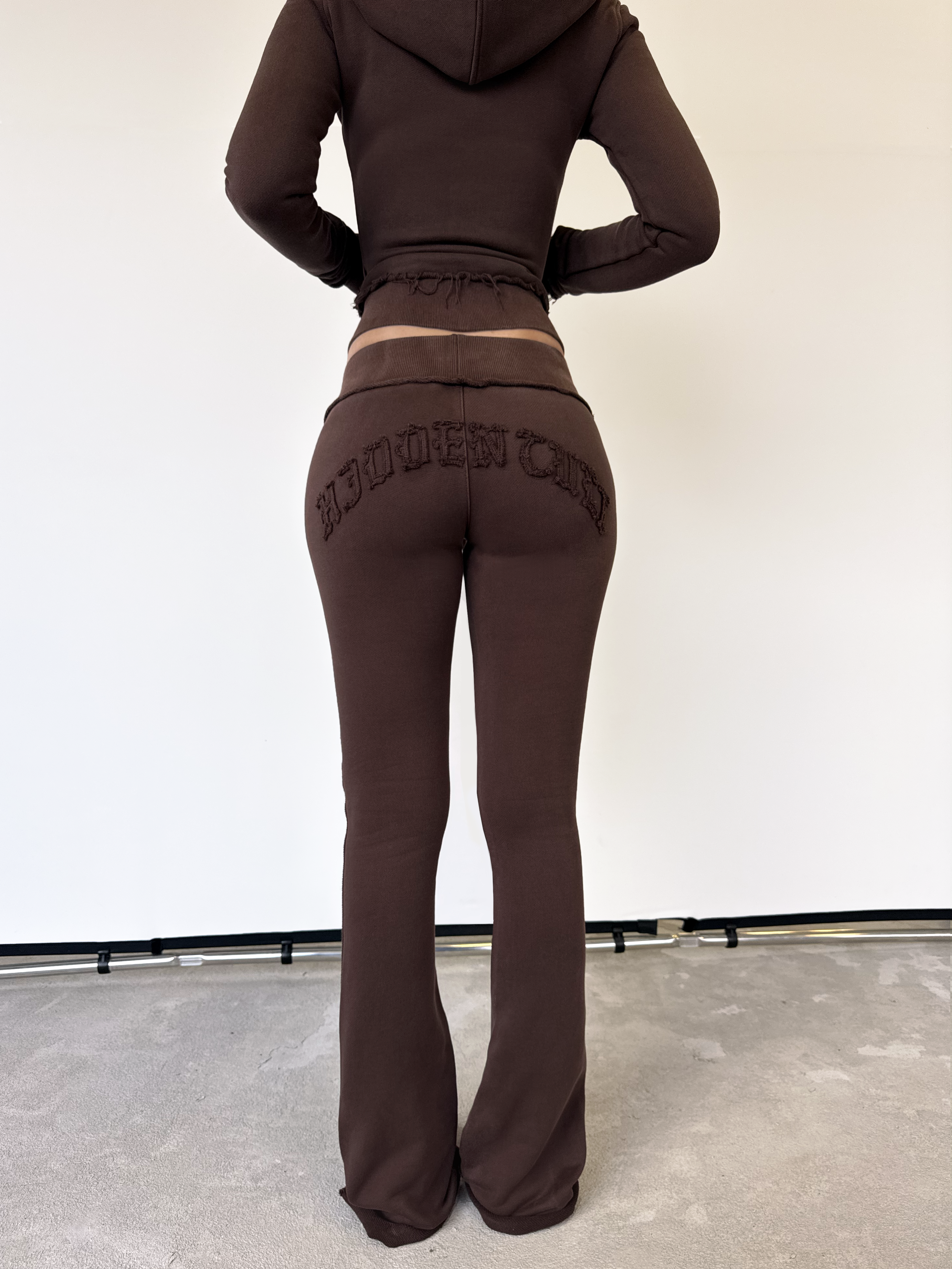 HIDDEN CULT Inca Brown Vintage Wash Low Rise Pants y2k Bootcut pants distressed Tall Friendly TikTok