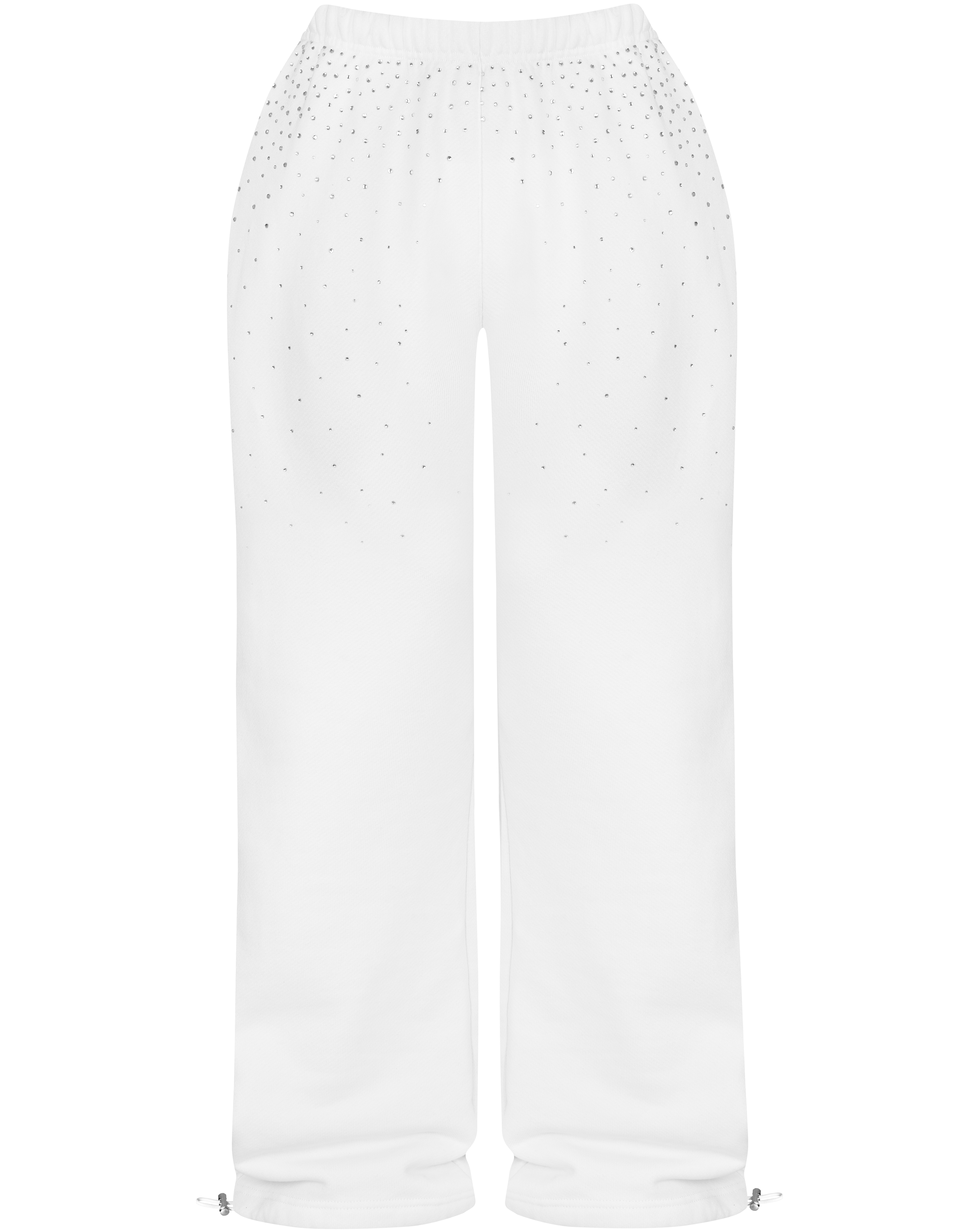 HIDDEN CULT Rhinestone White Wash Sweatpants Baggy Loose fit Oversized Tall Friendly Womens TikTok