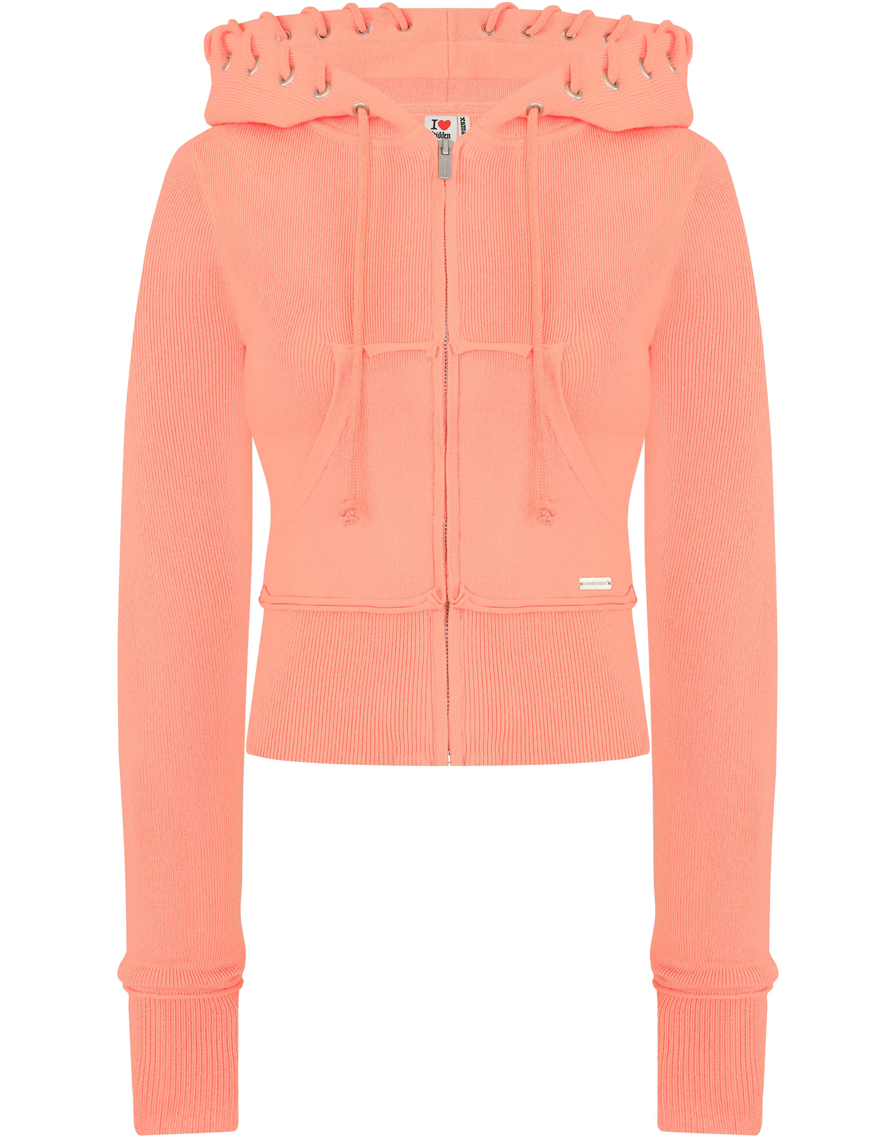 HIDDEN CULT Papaya Soft Knit Set Orange Tropical Women's Streetwear TikTok Low-rise Tall friendly