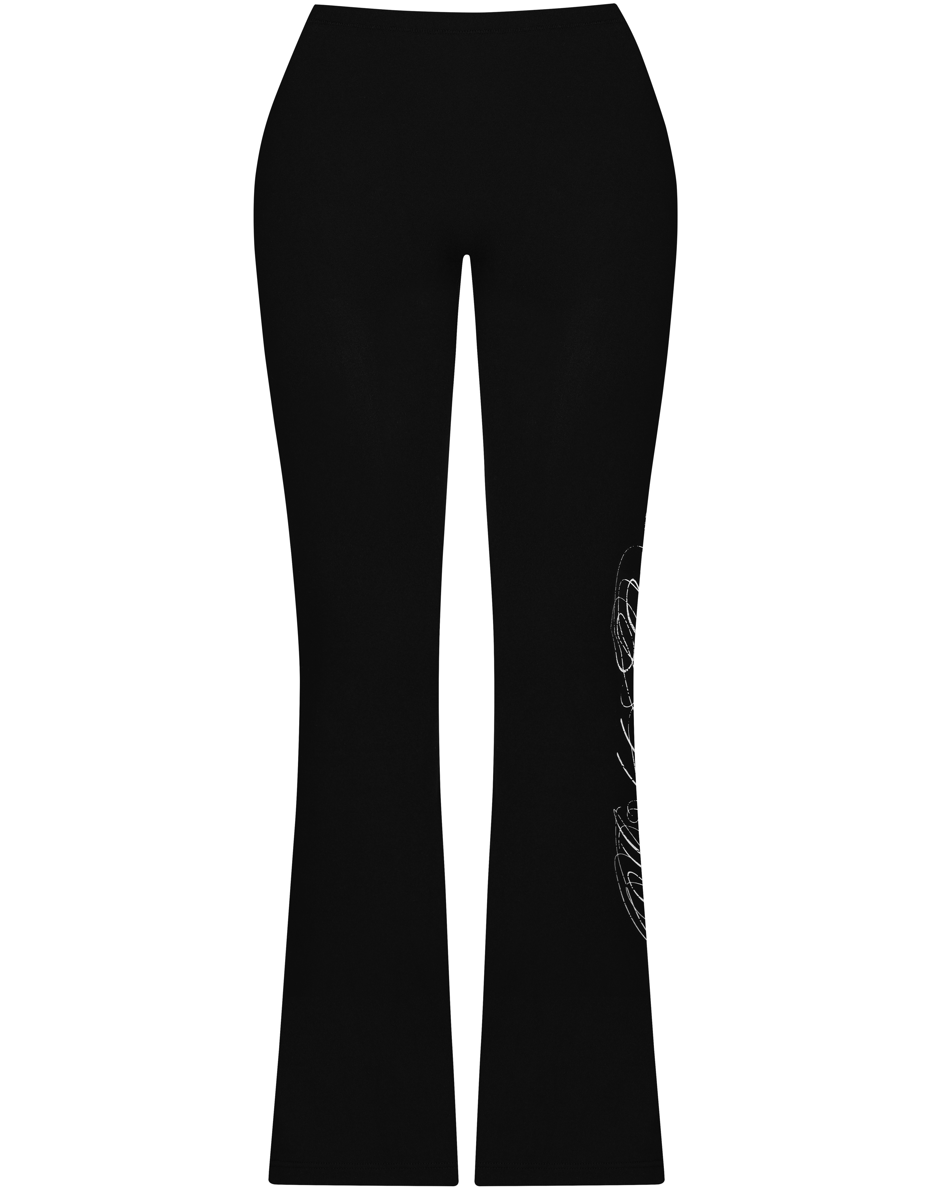 HIDDEN CULT Smooth Signature Low Rise Flares Black Stretch Gym Athleisure Tall Friendly TikTok
