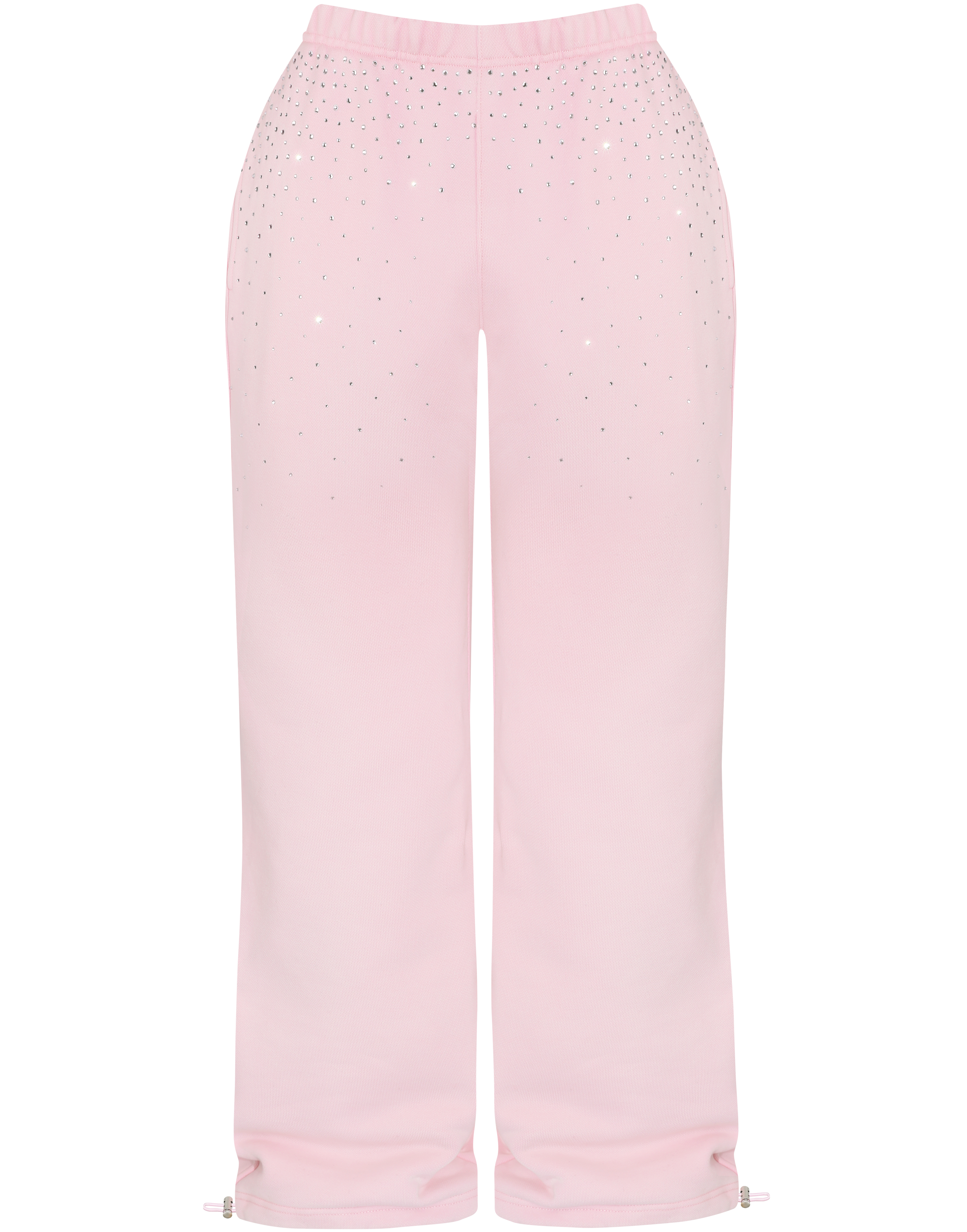 HIDDEN CULT Rhinestone Sweet Pink Sweatpants Baby Pink Baggy Loose fit Tall Friendly TikTok
