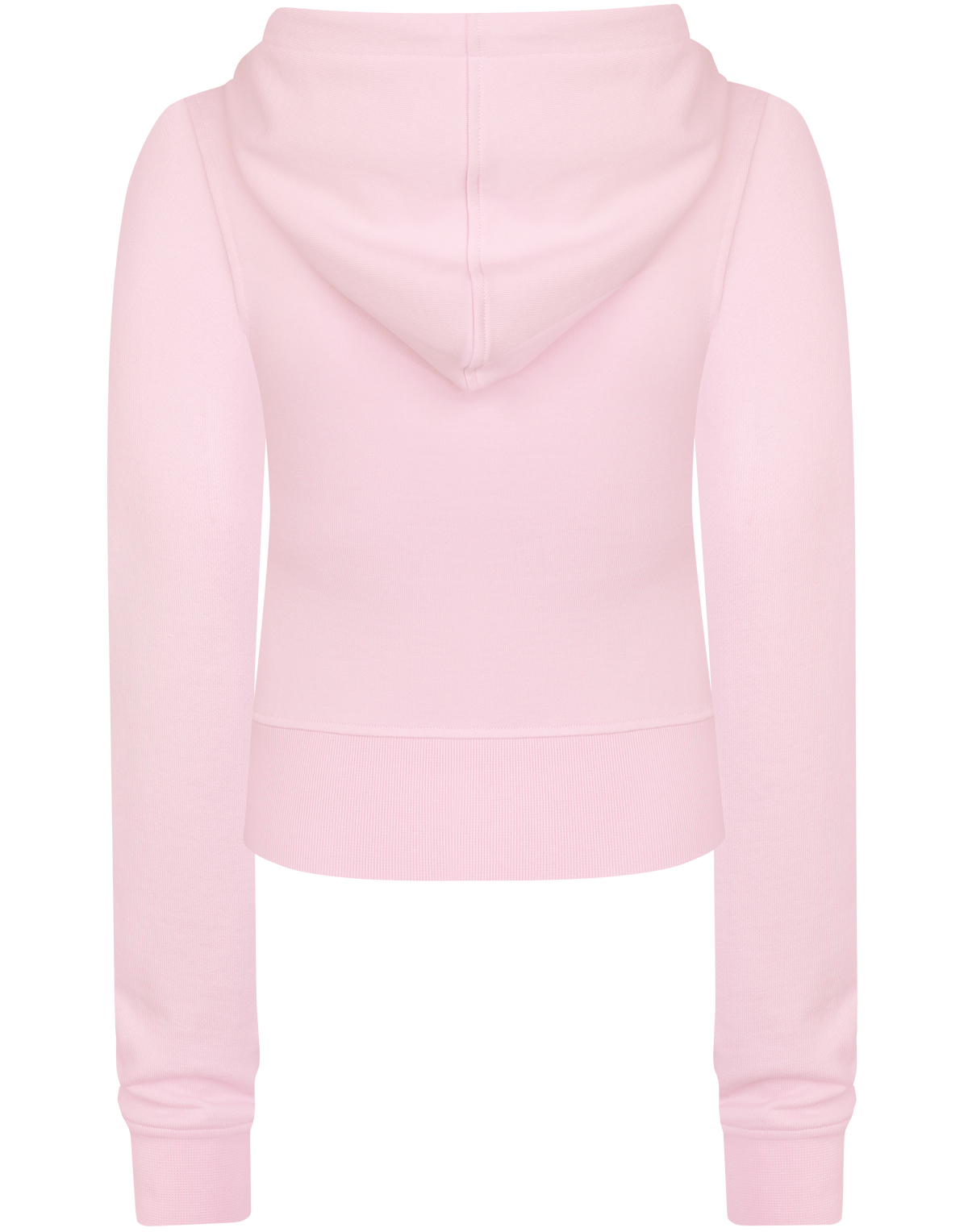 HIDDEN CULT® Soft Pink Tiger Embroidered Zip Hoodie Light Pink Baby Pink Slim fit Form fitted TikTok
